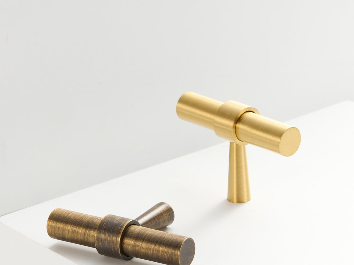 Solid Brass T-Handles and T-Knobs – Solid Brass in Brushed & Antique Finishes