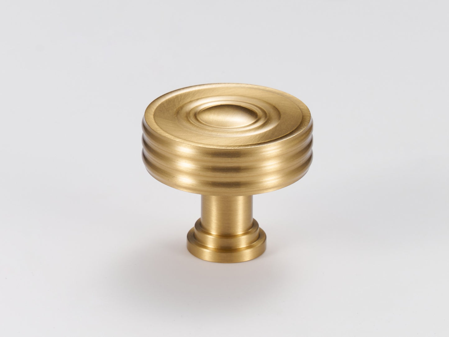 Solid Brass Ribbed Cabinet Handles
