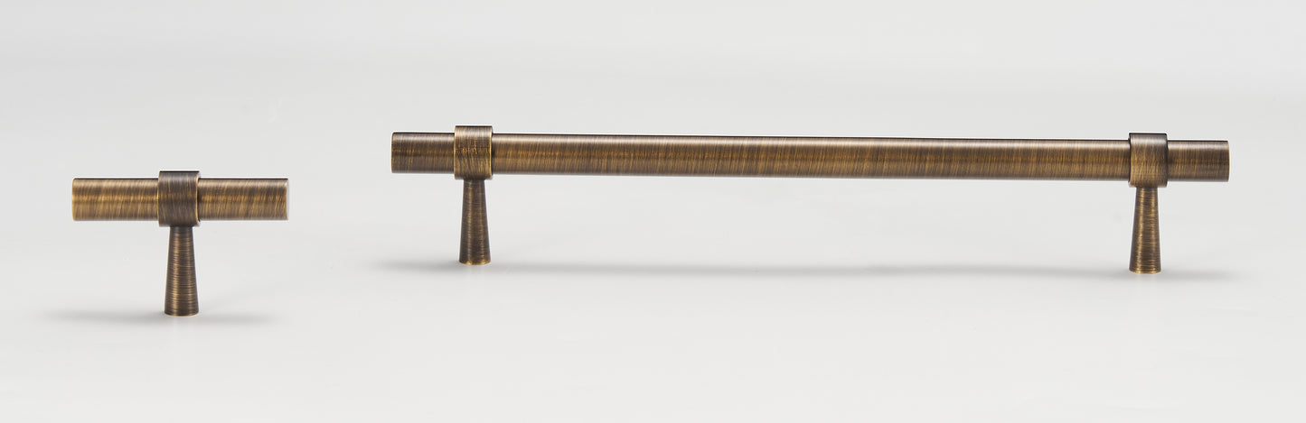 Solid Brass T-Handles and T-Knobs – Solid Brass in Brushed & Antique Finishes