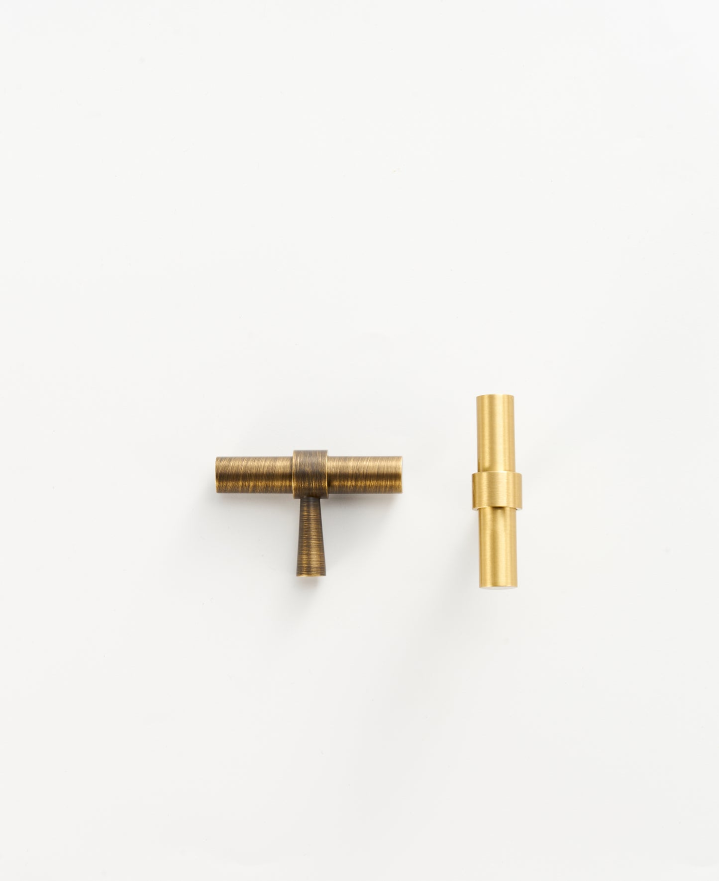 Solid Brass T-Handles and T-Knobs – Solid Brass in Brushed & Antique Finishes