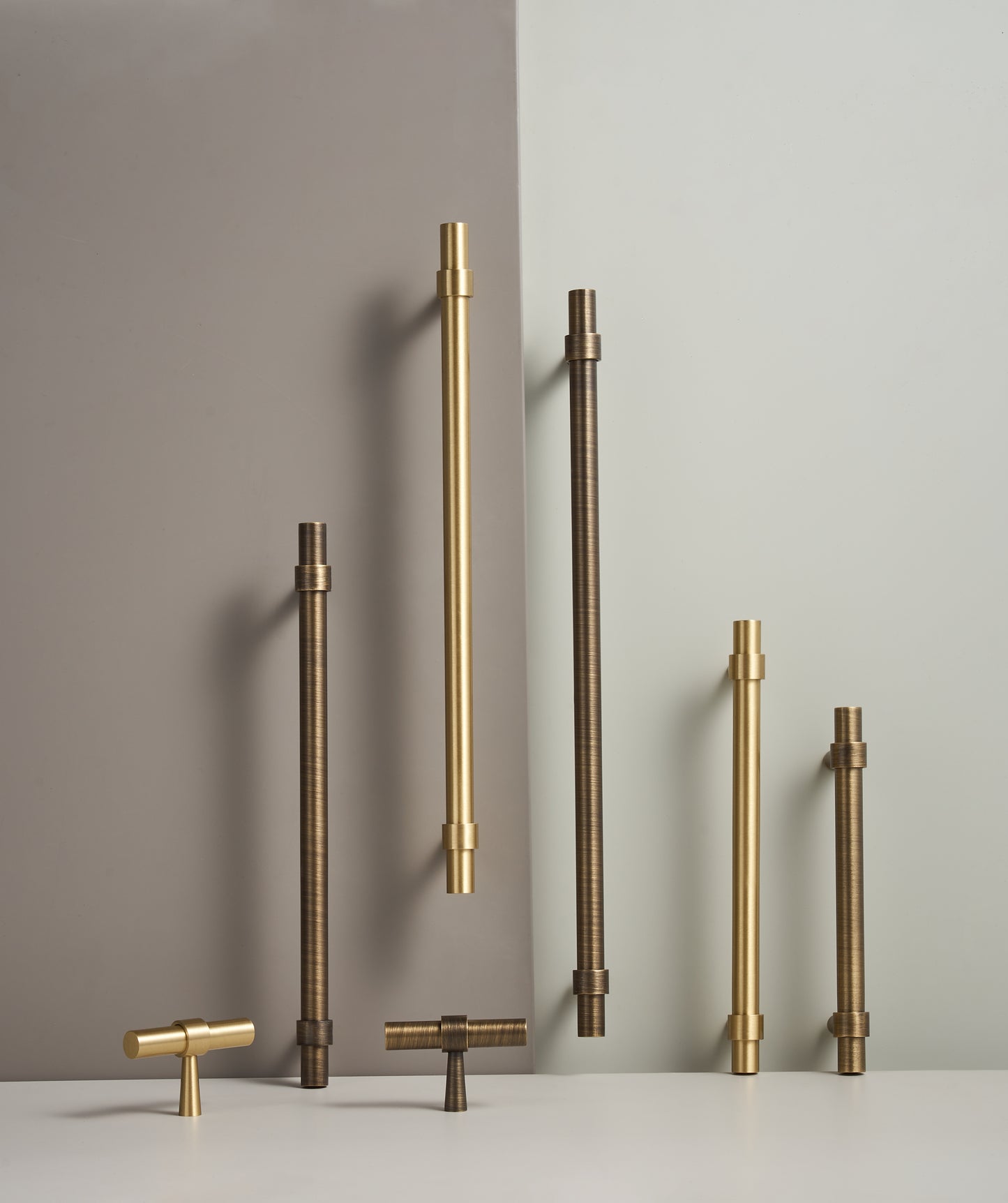 Solid Brass T-Handles and T-Knobs – Solid Brass in Brushed & Antique Finishes
