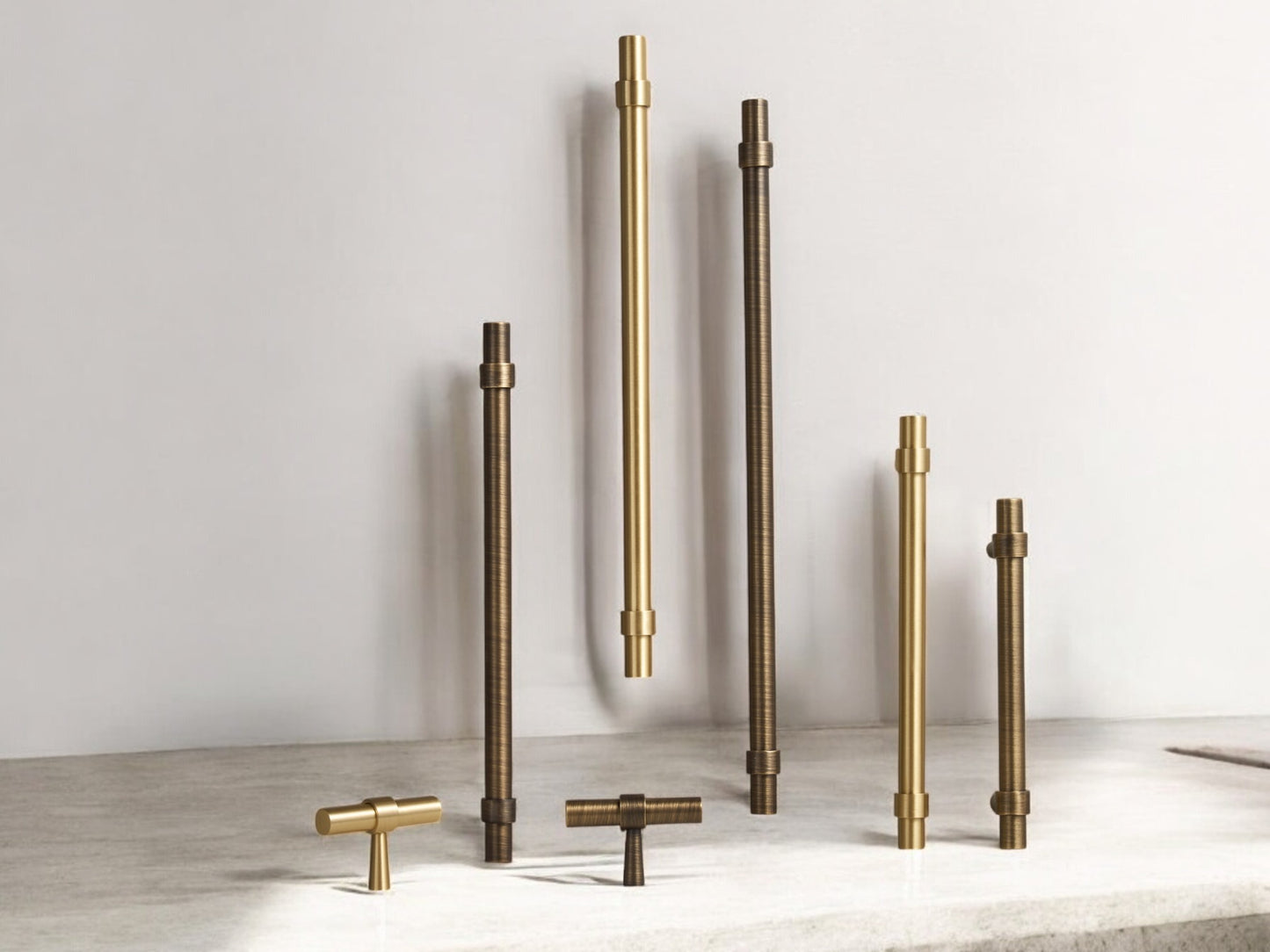 Solid Brass T-Handles and T-Knobs – Solid Brass in Brushed & Antique Finishes