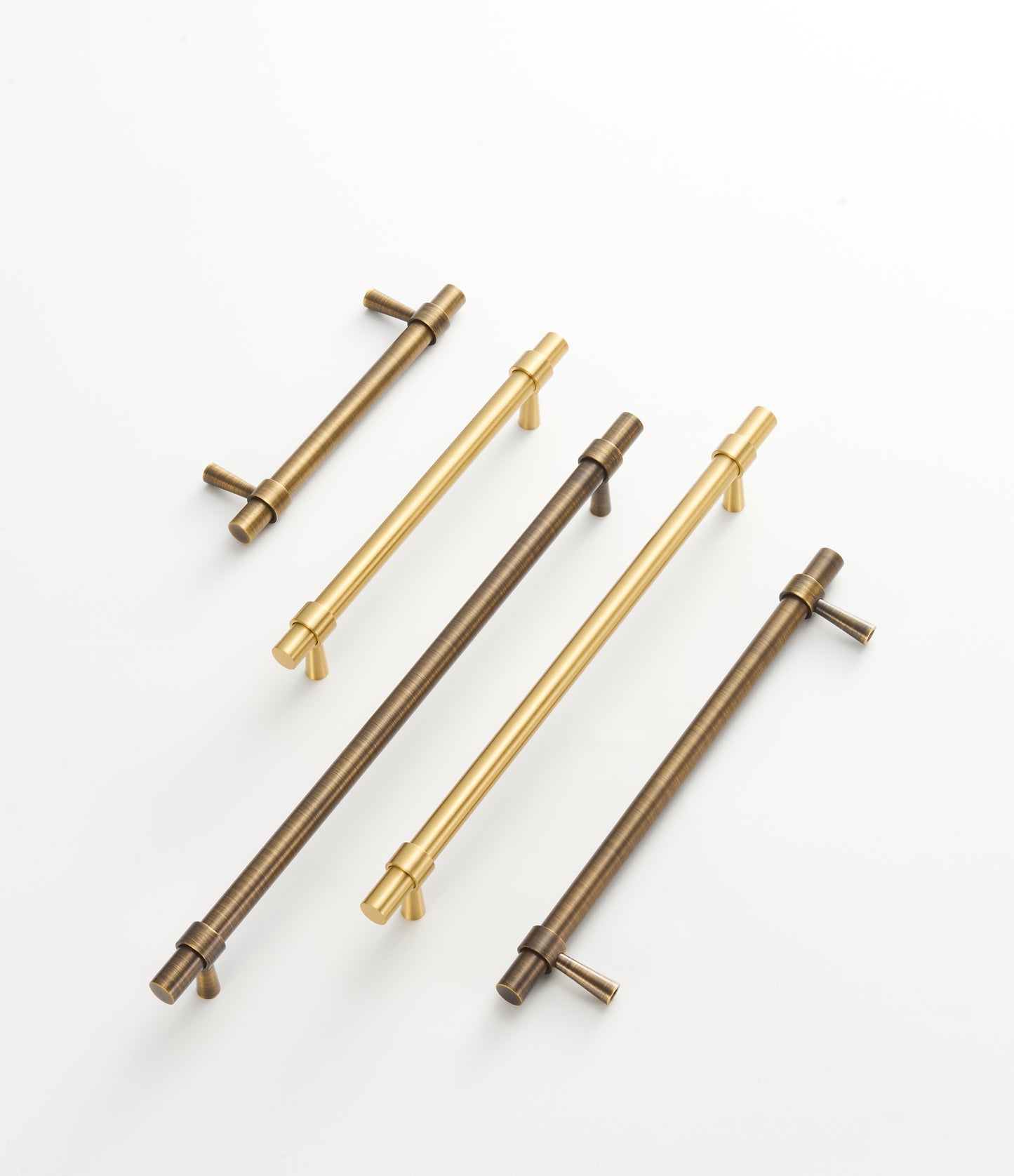 Solid Brass T-Handles and T-Knobs – Solid Brass in Brushed & Antique Finishes