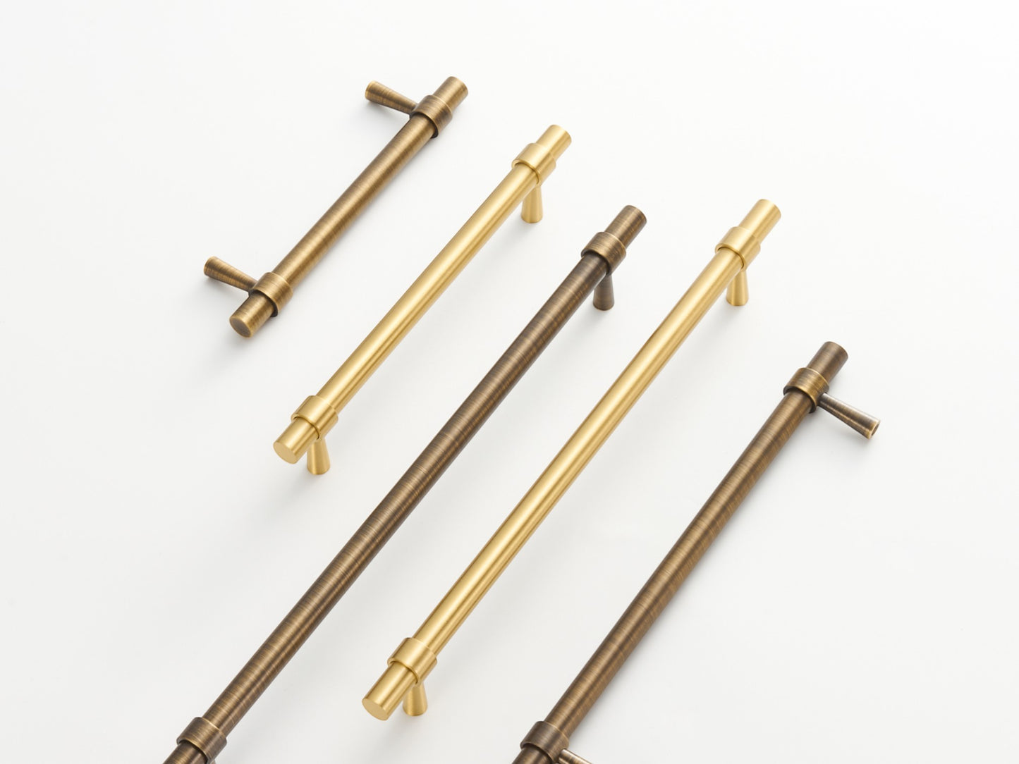 Solid Brass T-Handles and T-Knobs – Solid Brass in Brushed & Antique Finishes