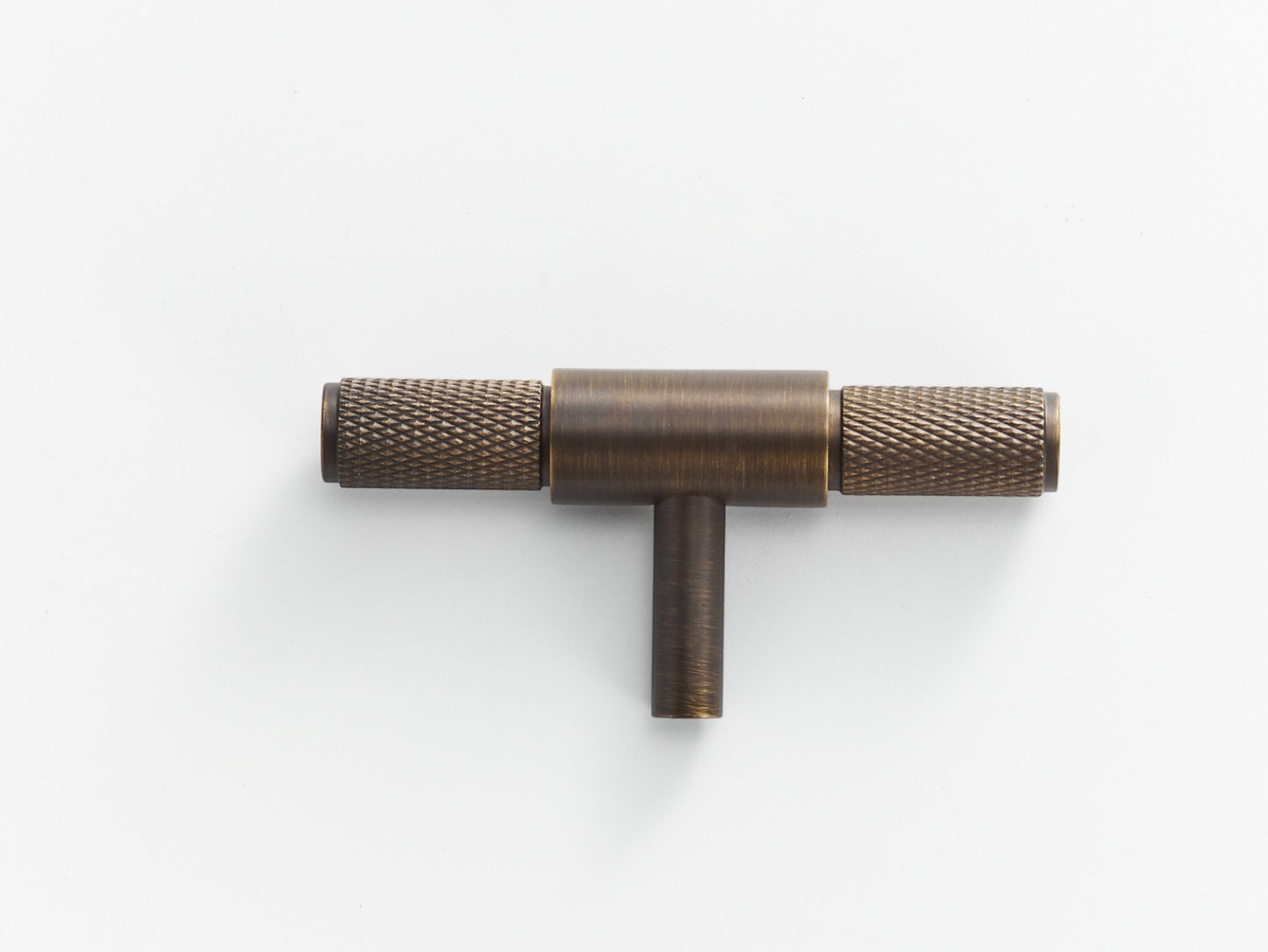 Antique Knurled Solid Brass Cabinet Handles