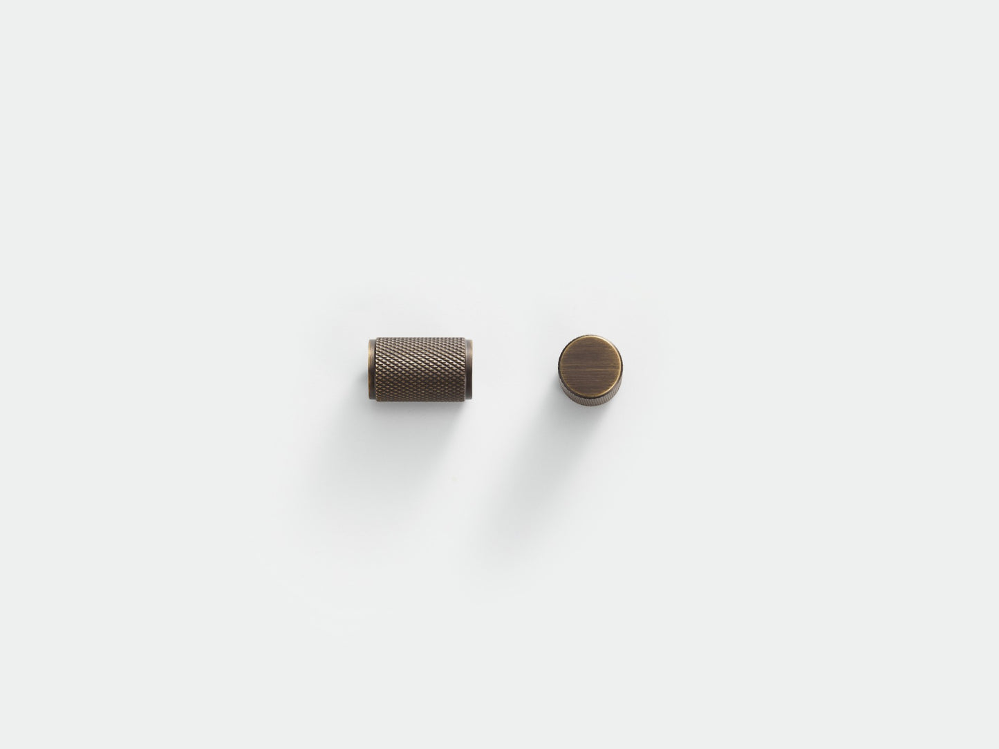 Antique Knurled Solid Brass Cabinet Handles