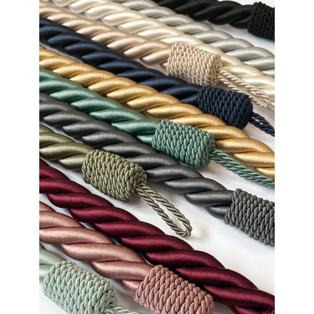 Pair of Chelsea Tie Back Rope - 800mm Long