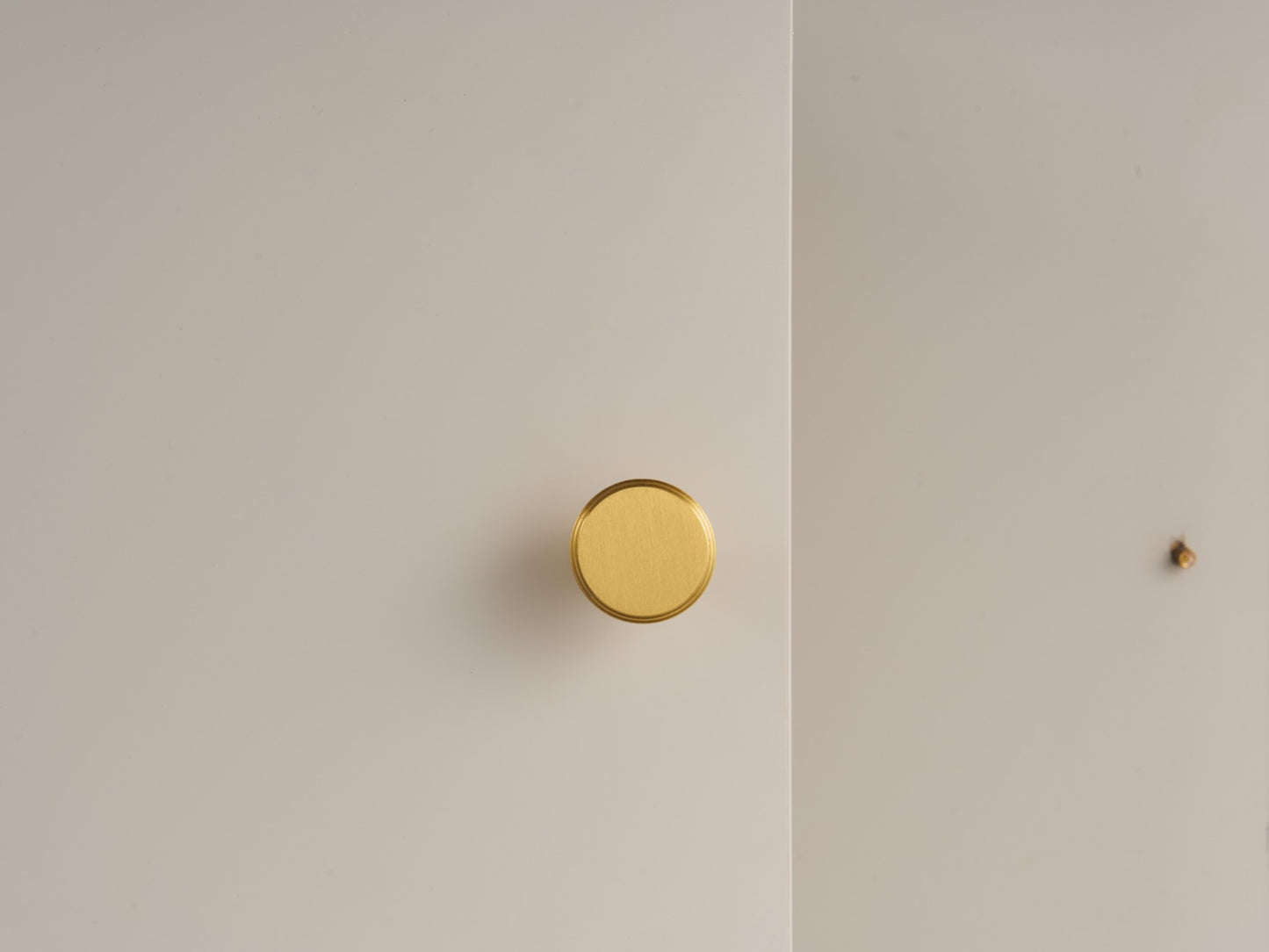 Cupboard Knob – Brushed Brass - Various Sizes
