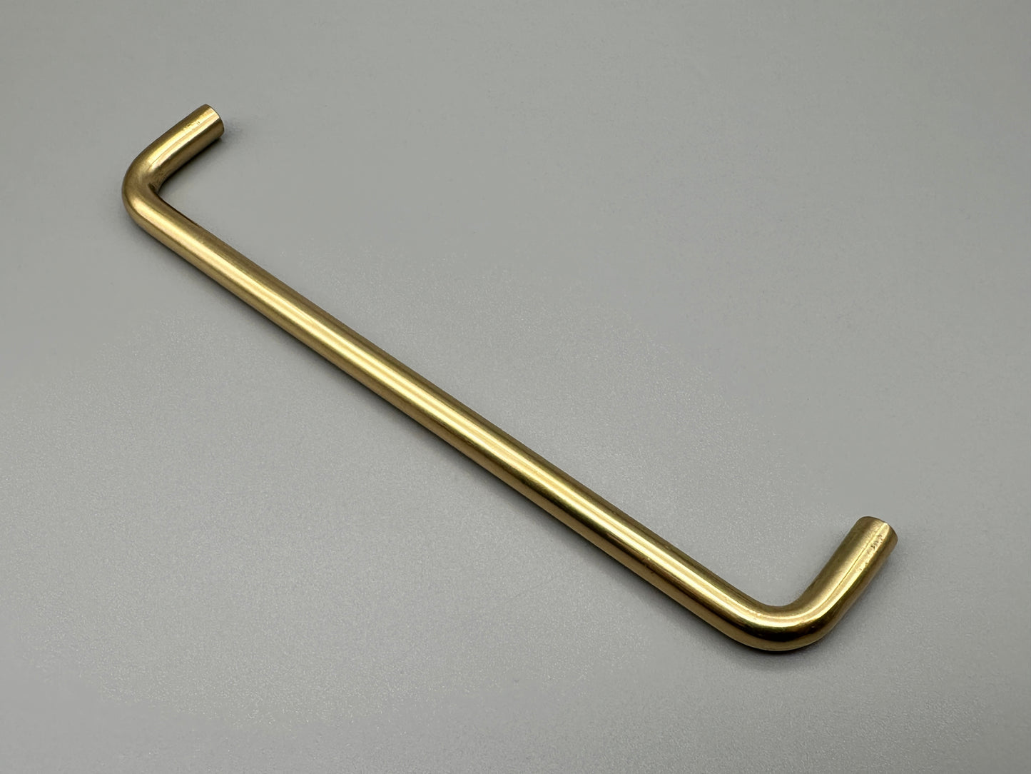 Minimal Solid Brass Pull Handles - Rear Fix - 100mm & 150mm - Pack of 1