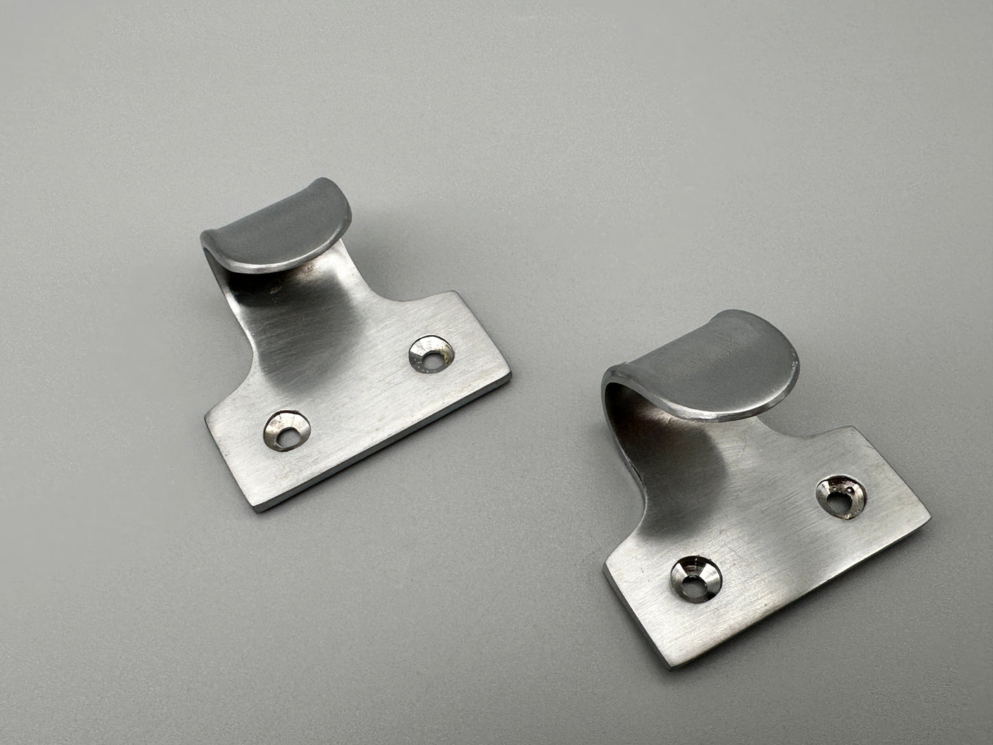 Satin Chrome Sash Window Lifts - Satin Ring Shaped Sash Lifts - Pack of 1