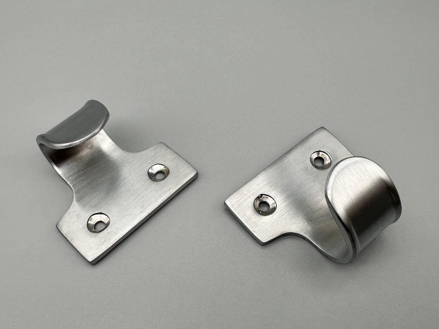 Satin Chrome Sash Window Lifts - Satin Ring Shaped Sash Lifts - Pack of 1