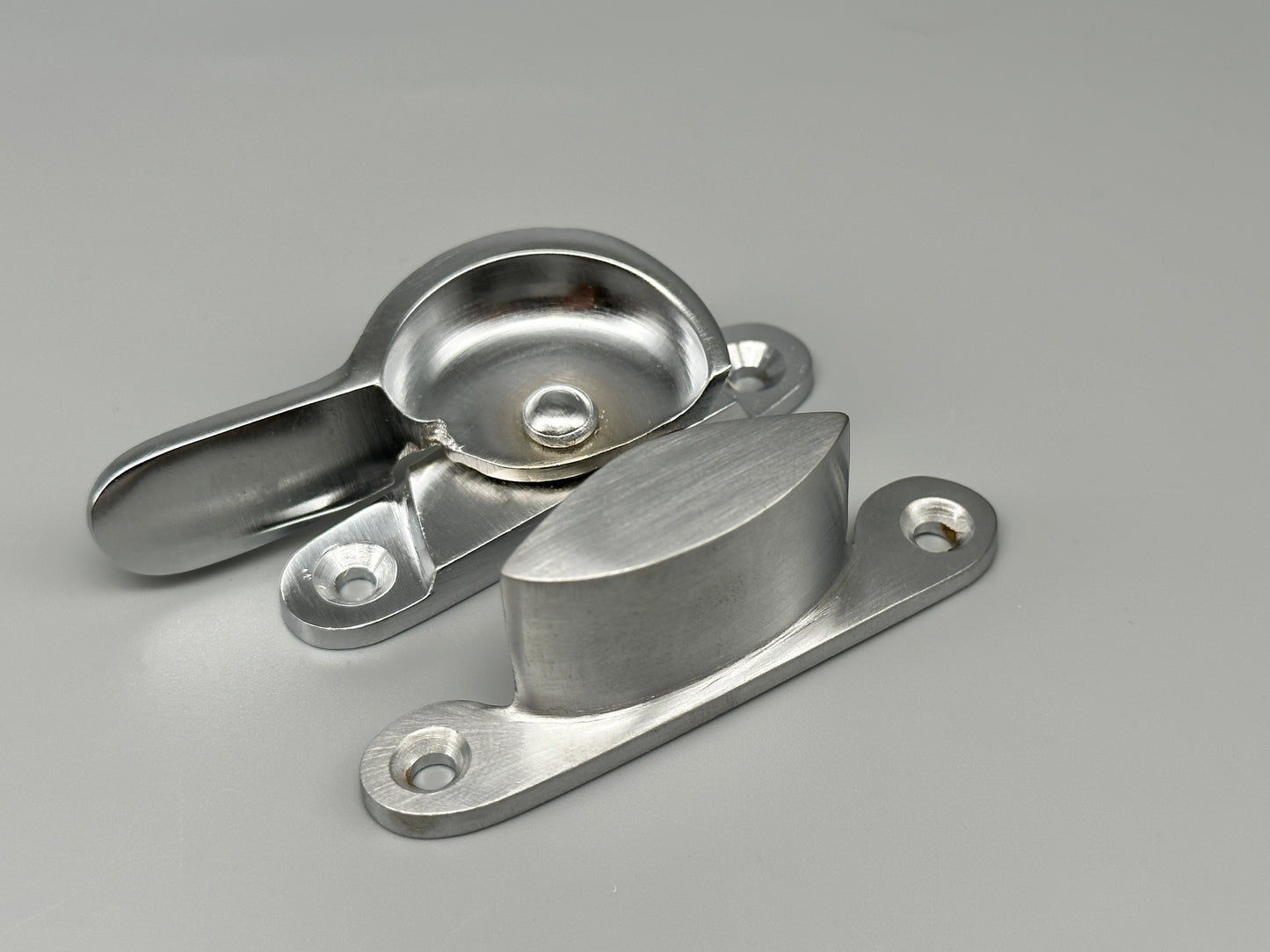 Satin Chrome Sash Window Swivel Locks - Fitch Fastener 65mm - Pack of 1