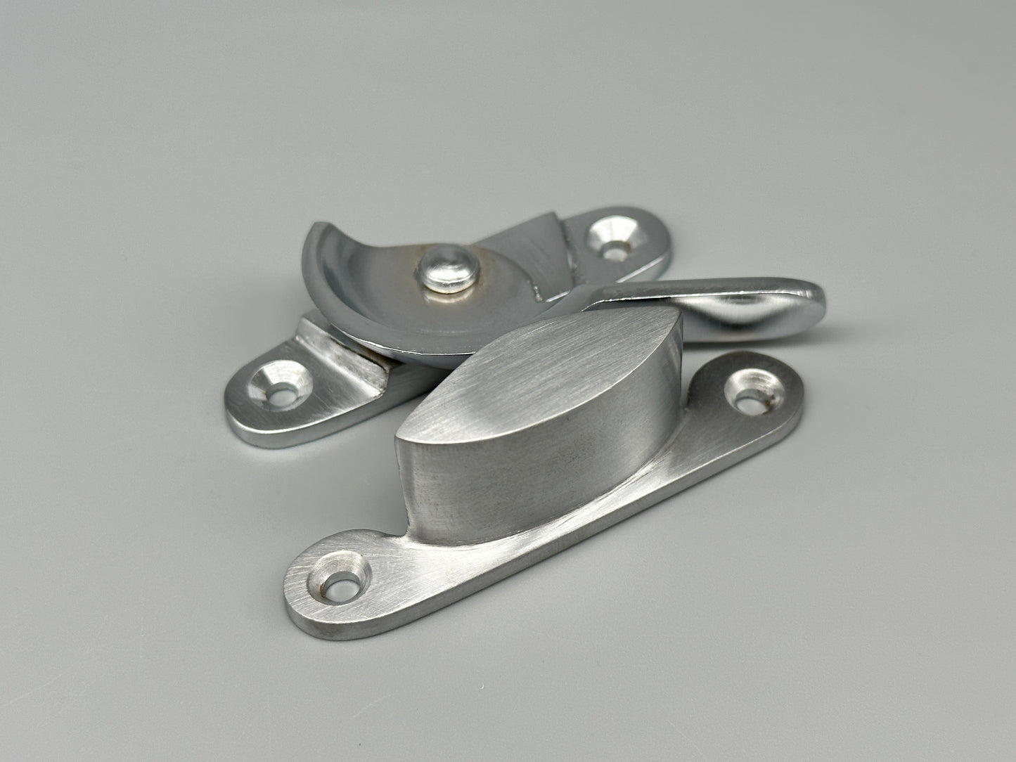 Satin Chrome Sash Window Swivel Locks - Fitch Fastener 65mm - Pack of 1