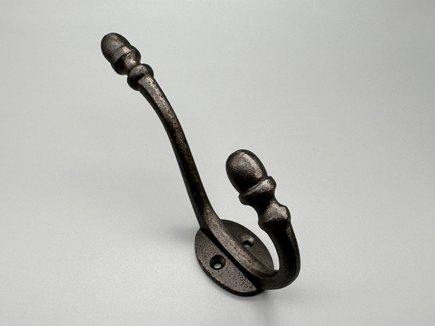 Solid Metal Double Metal Black Hooks - Metal Hook Coat & Hat - 1pcs