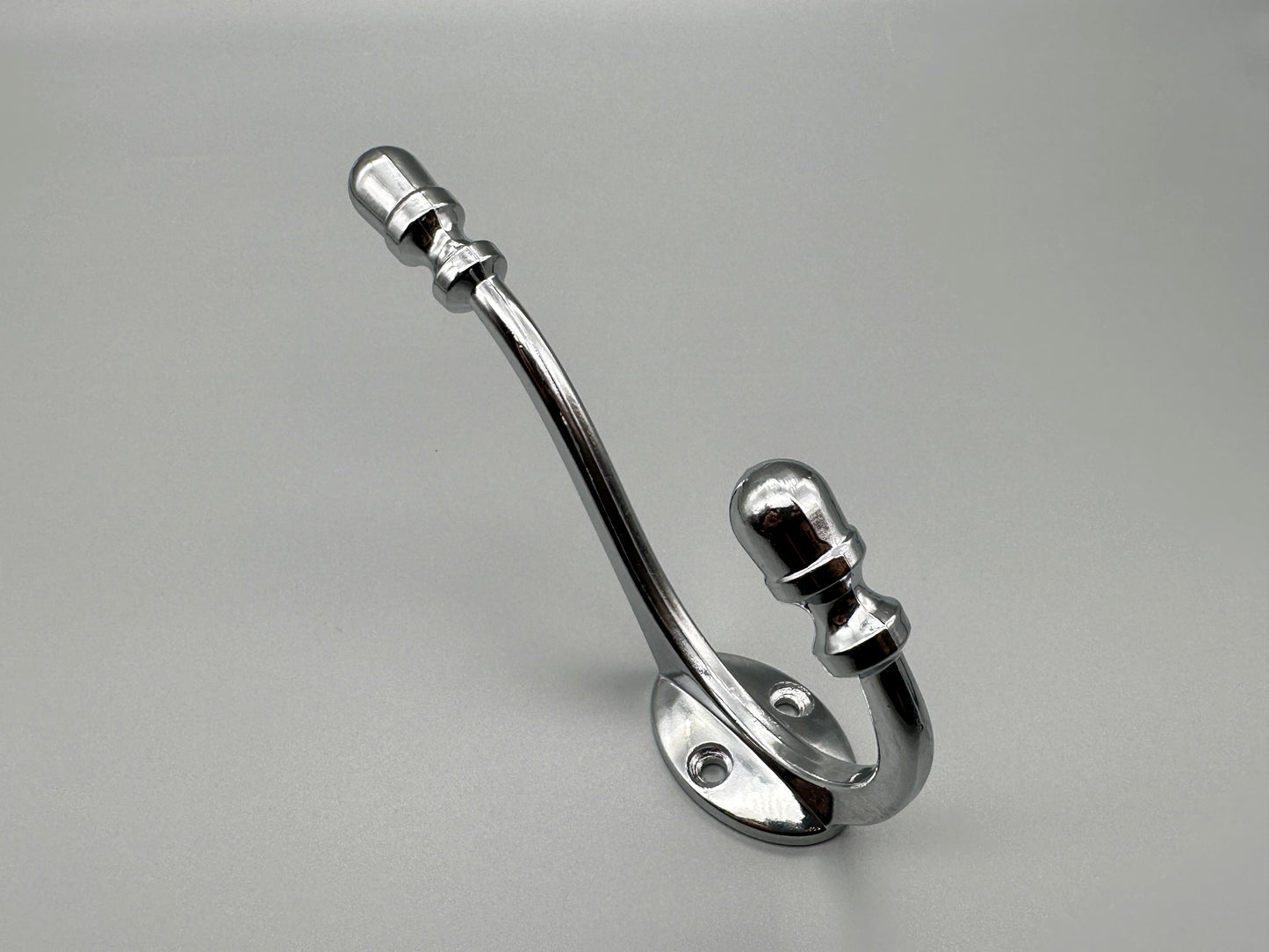Solid Metal Double Metal Black Hooks - Metal Hook Coat & Hat - 1pcs