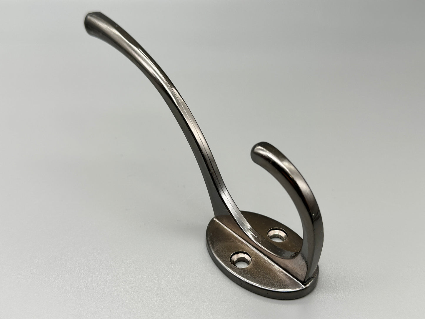 Double Metal Hooks - Hat & Coat Solid Metal Hooks - Various Colours