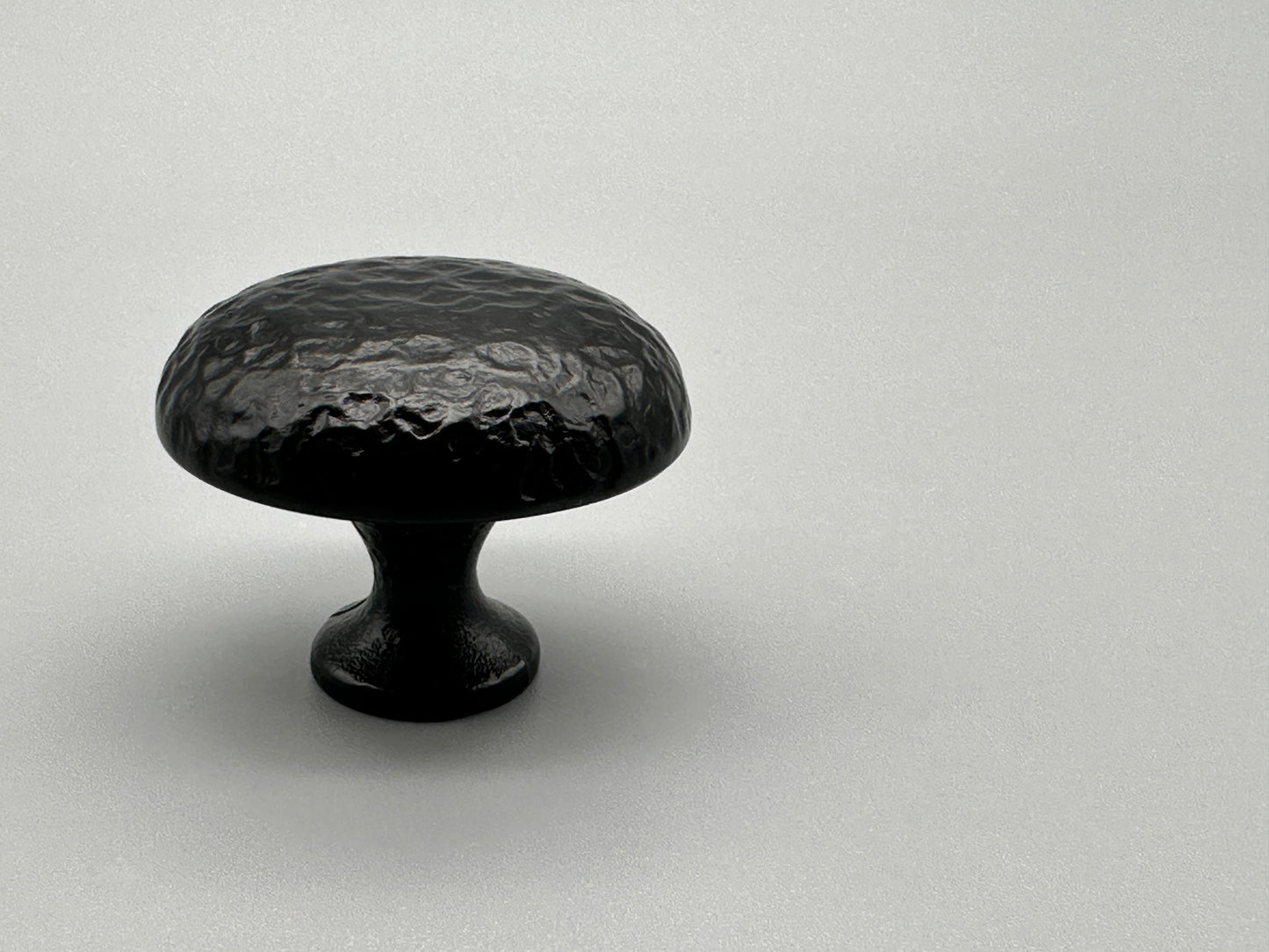 Hammer Craft Black Rounded Knobs 38mm - Aged Style - Pack of 1