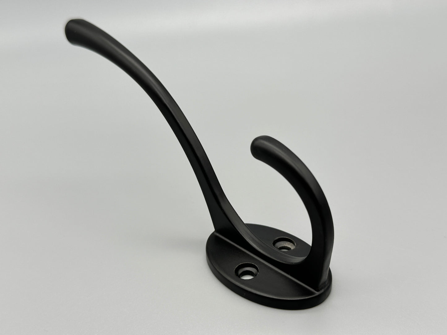 Double Metal Hooks - Hat & Coat Solid Metal Hooks - Various Colours