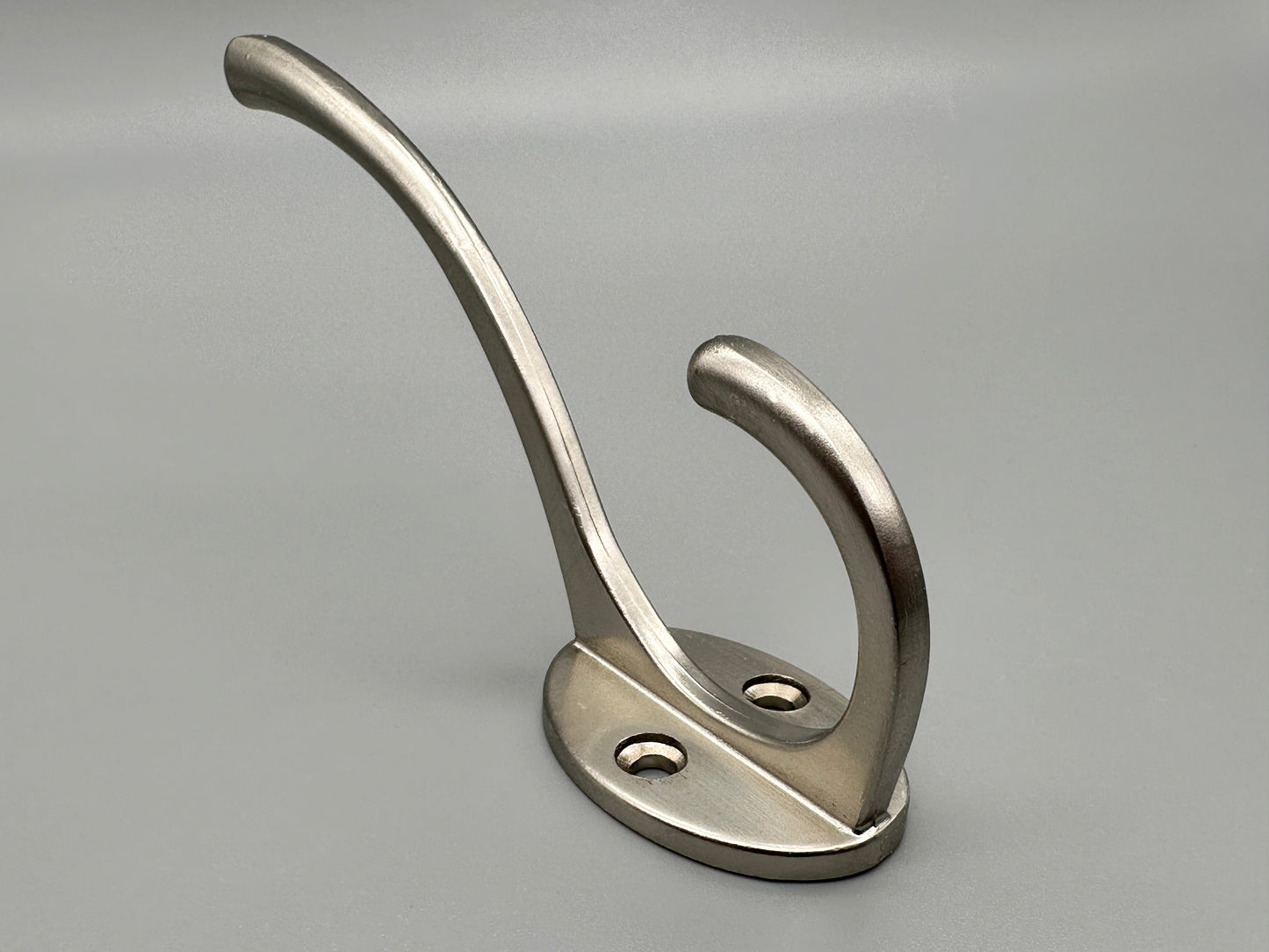 Double Metal Hooks - Hat & Coat Solid Metal Hooks - Various Colours