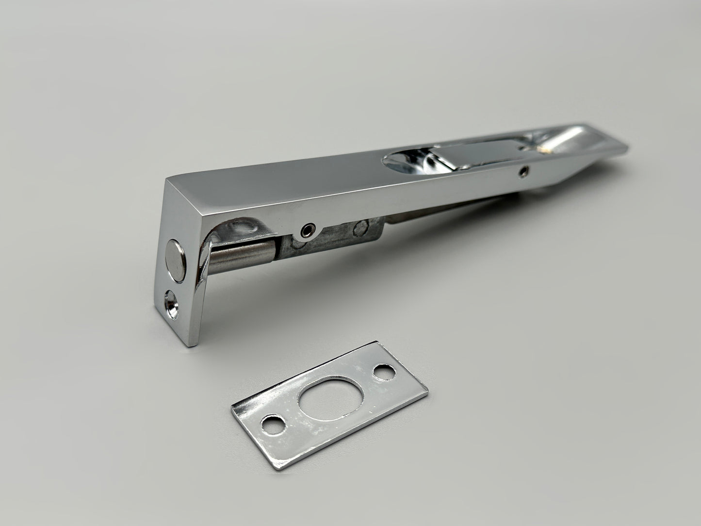 Door Flush Tower Bolt - Solid Chrome Tower Bolt - 150mm