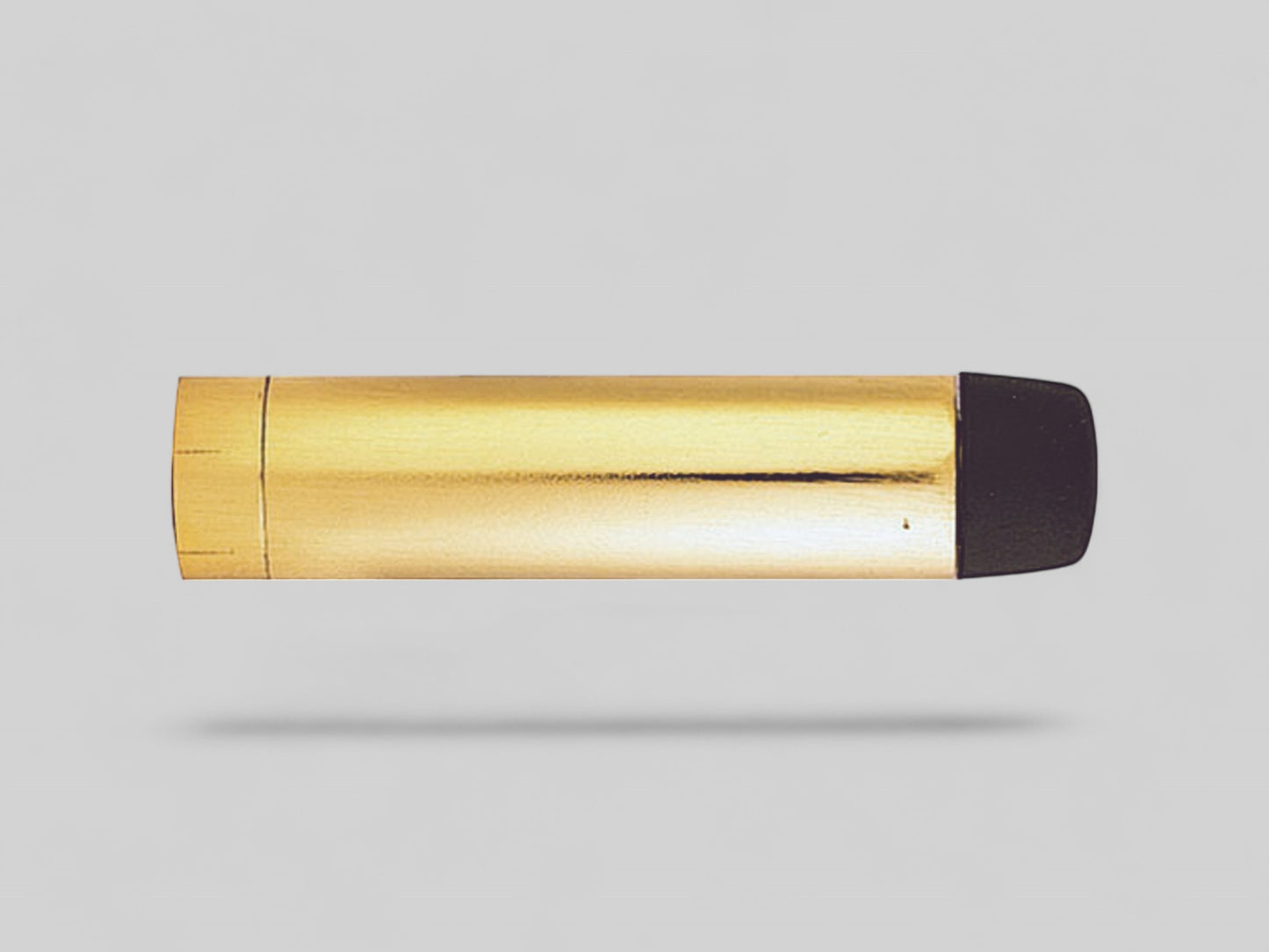 Cylinder Pattern Door Stop without Rose – Polished Brass – 64mm