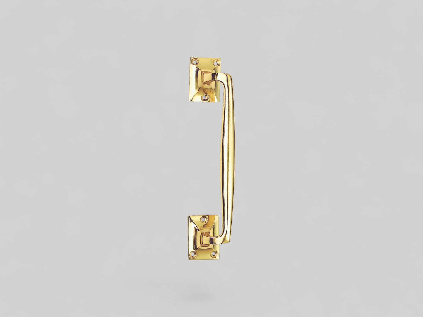 Heavy Solid Brass Door Pull Handles - 254mm