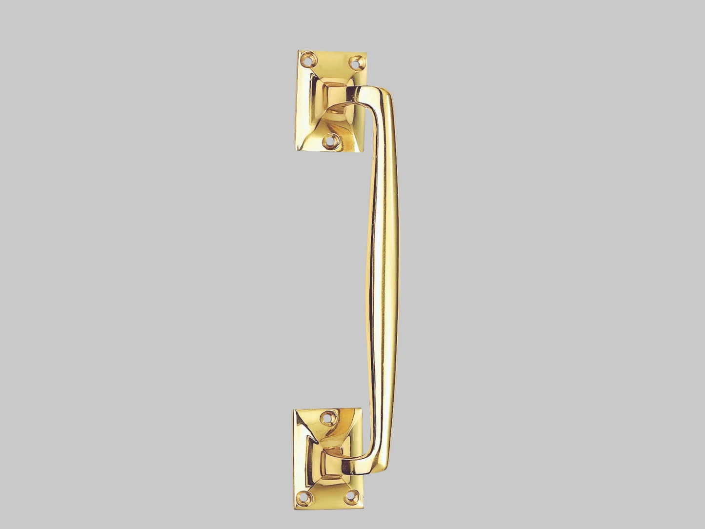 Heavy Solid Brass Door Pull Handles - 254mm