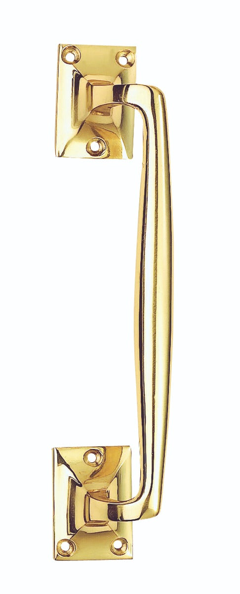 Heavy Solid Brass Door Pull Handles - 254mm