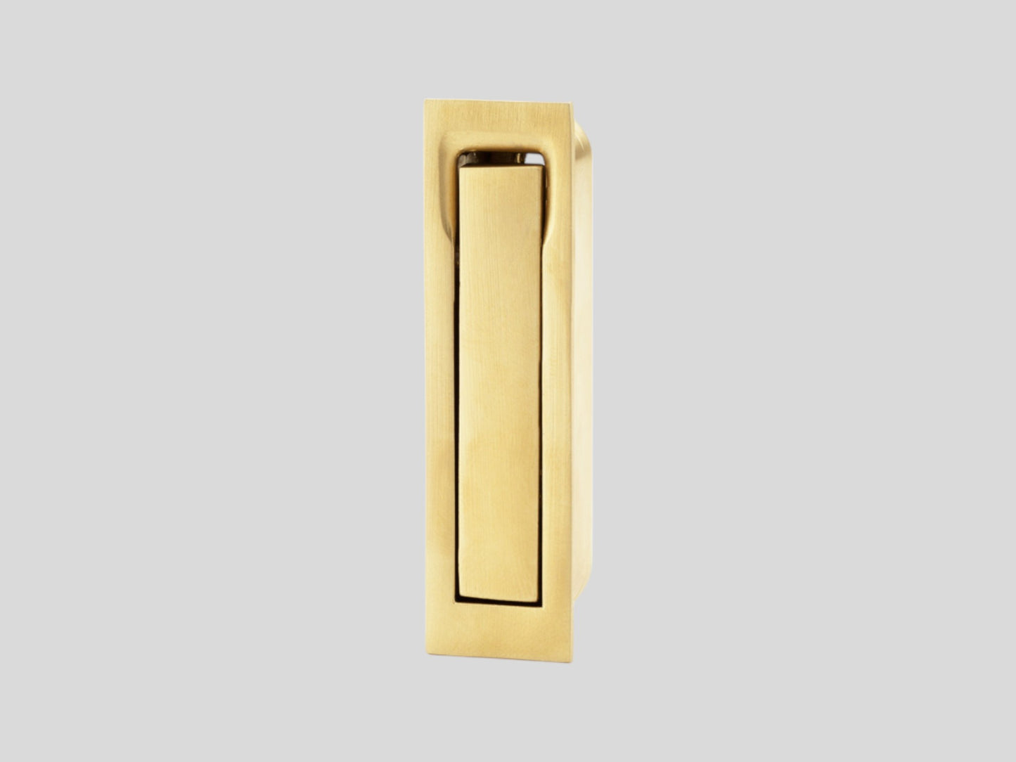 sliding door edge pull square pvd satin brass