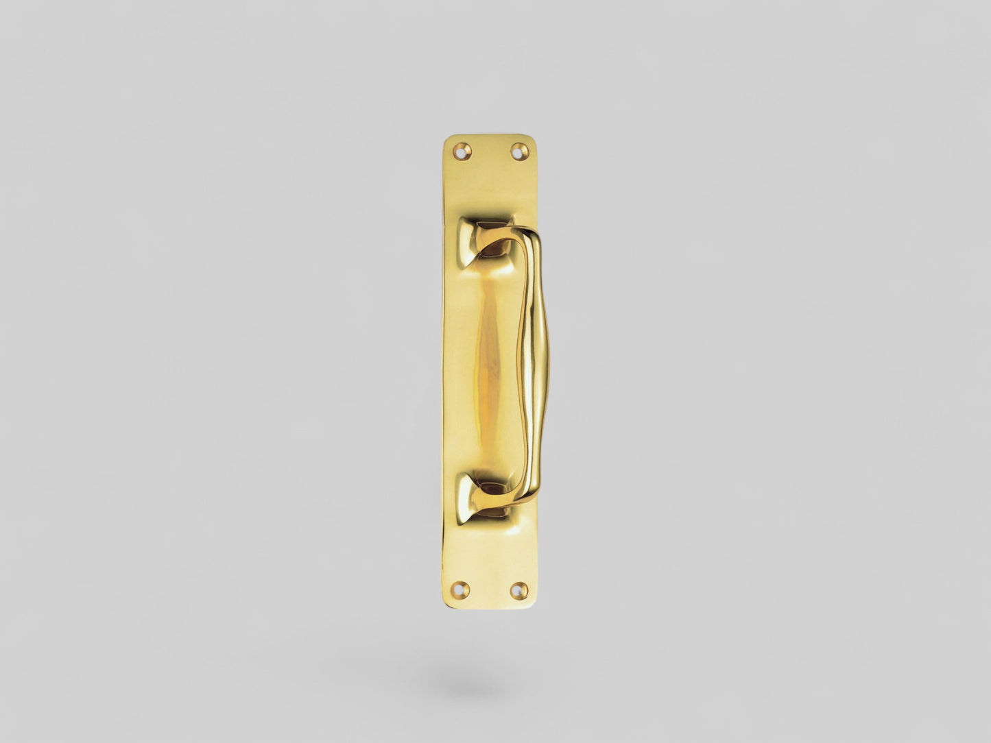 Cast Pull Handle – Polished Brass – 305mm x 63mm