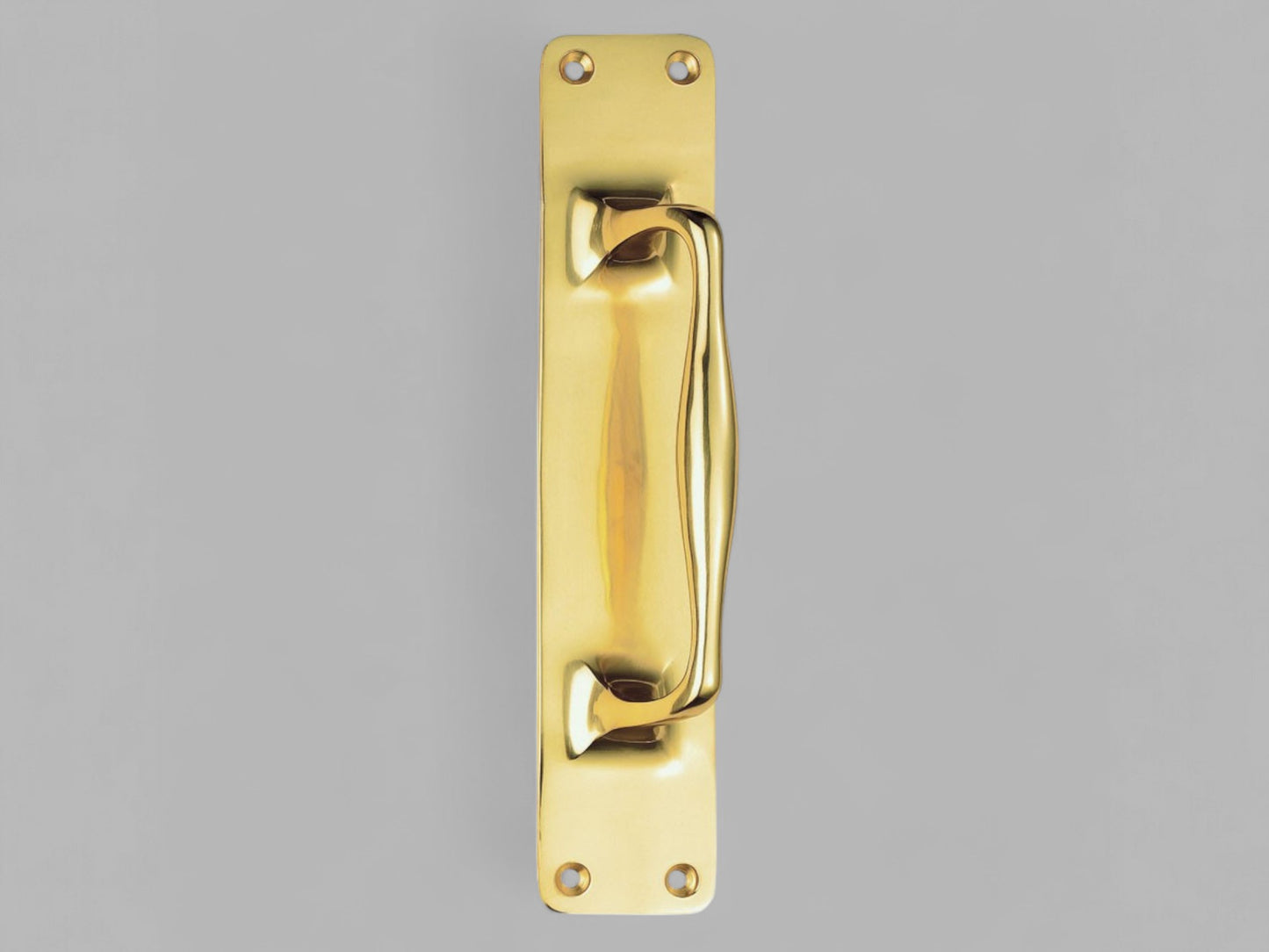 Cast Pull Handle – Polished Brass – 305mm x 63mm