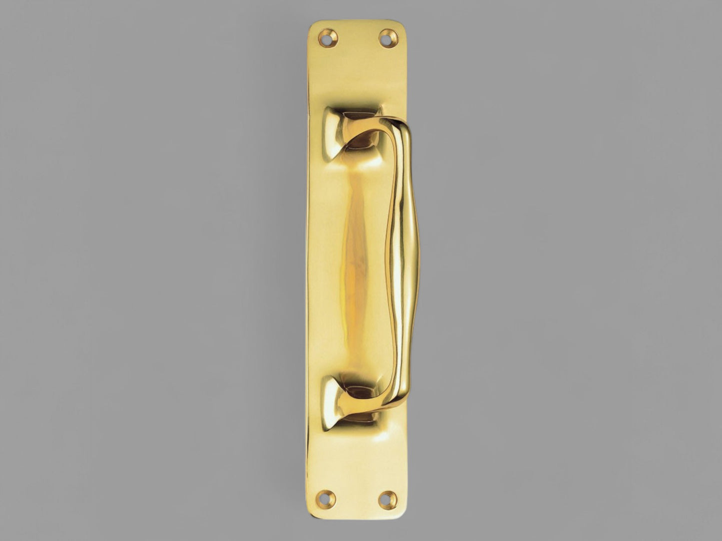 Cast Pull Handle – Polished Brass – 305mm x 63mm
