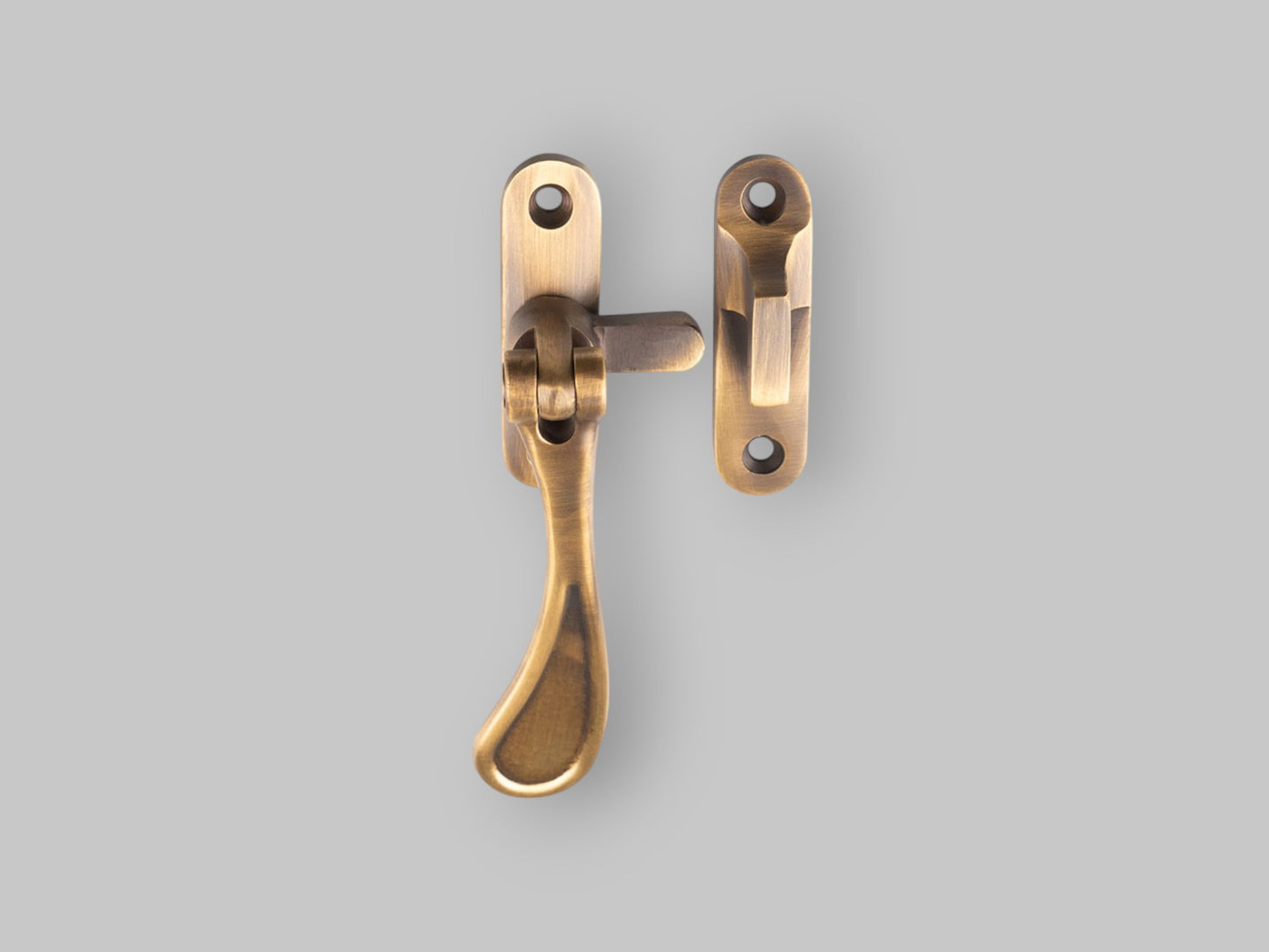 Casement Fastener Reversible – Antique Brass / Satin Brass