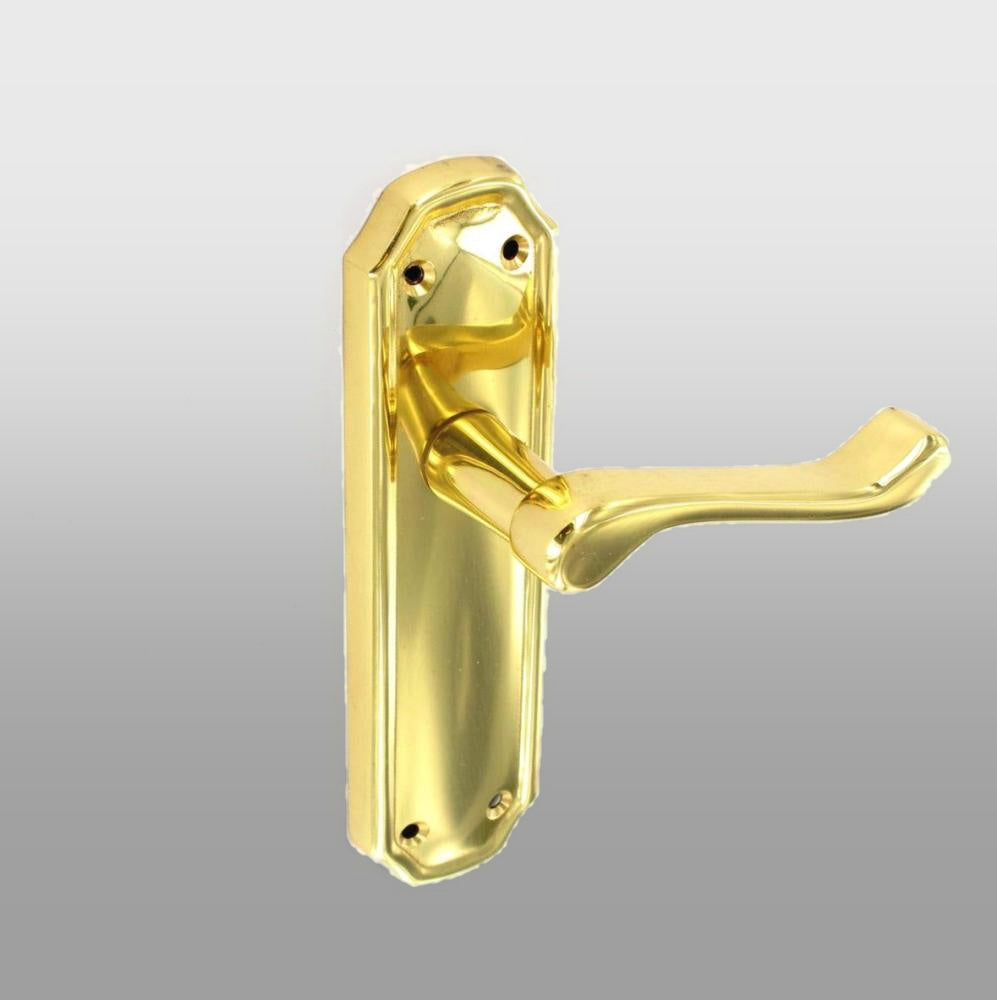 Solid Brass Brompton Style Door Lever Handles - 170mm