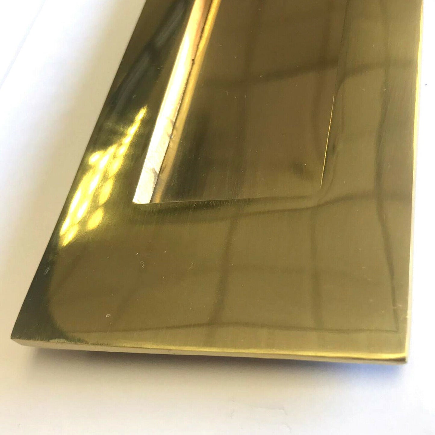 Solid Brass Victorian Letter Plate - 355mm x 115mm / (14" x 4 1⁄2")