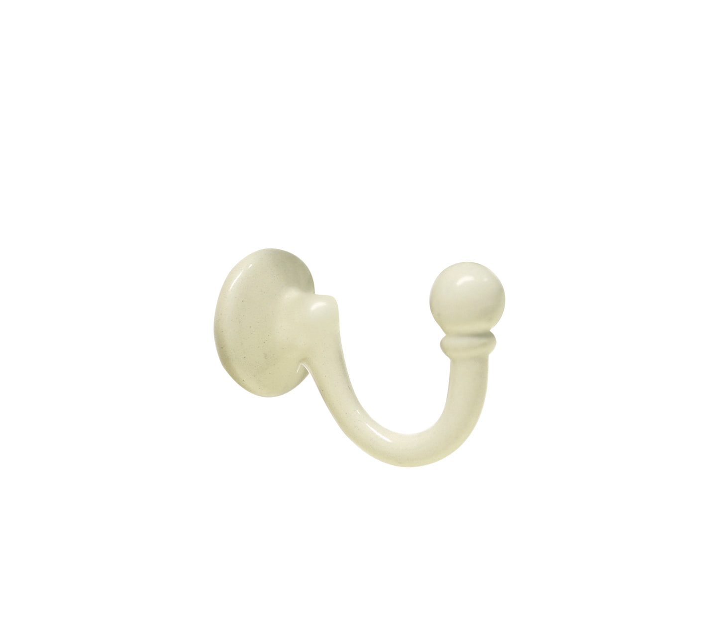 Pair of Ball End Tie - Back Hooks - Solid Screw Fixed Metal Hooks - Various Colour Finishings