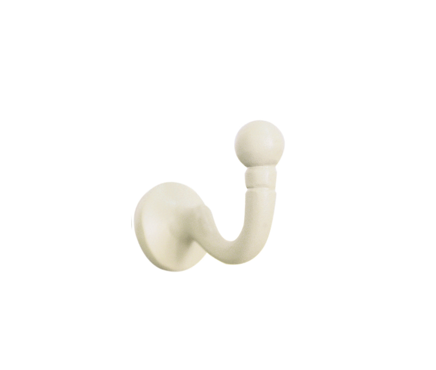 Pair of Ball End Tie - Back Hooks - Solid Screw Fixed Metal Hooks - Various Colour Finishings