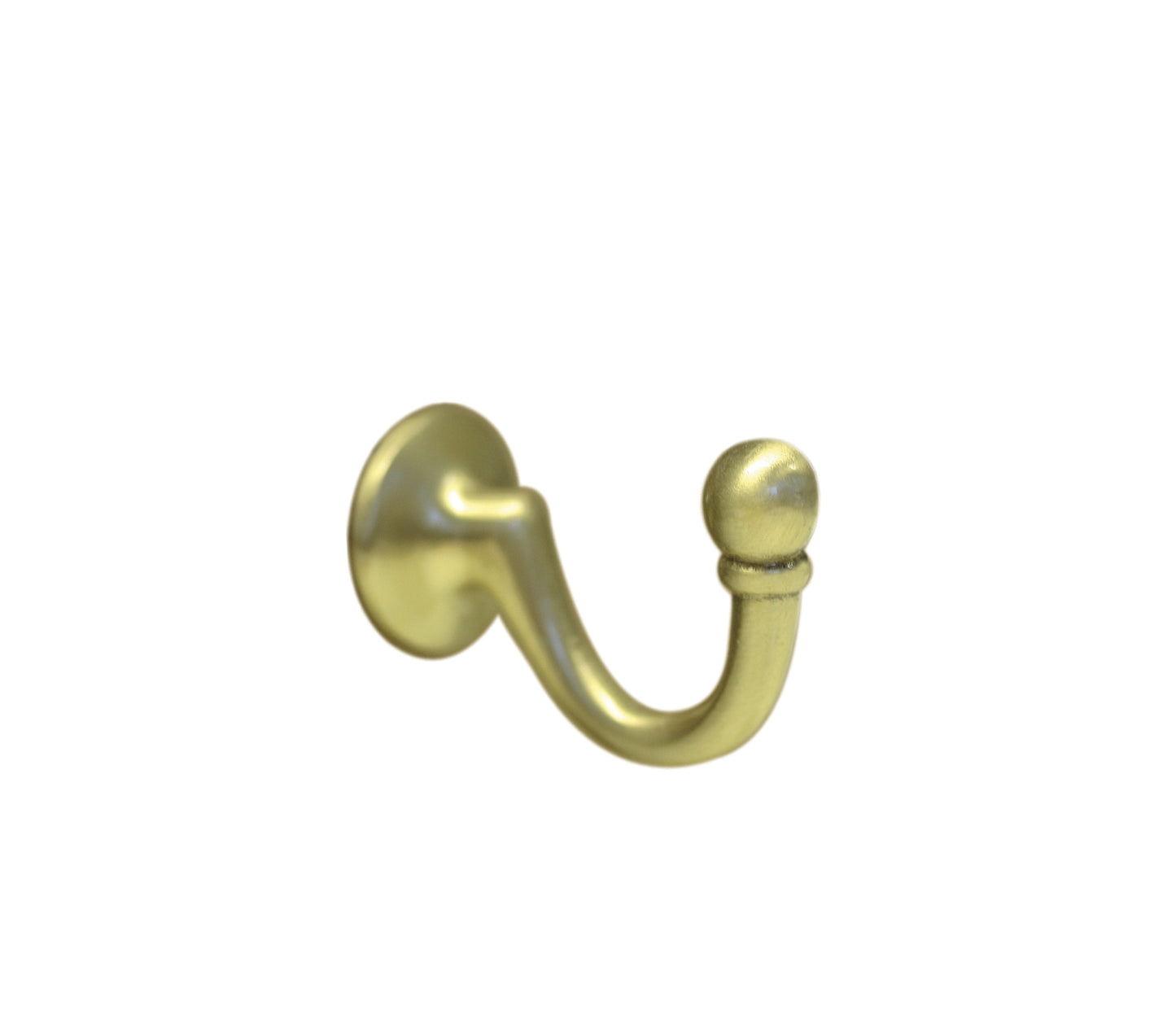 Pair of Ball End Tie - Back Hooks - Solid Screw Fixed Metal Hooks - Various Colour Finishings