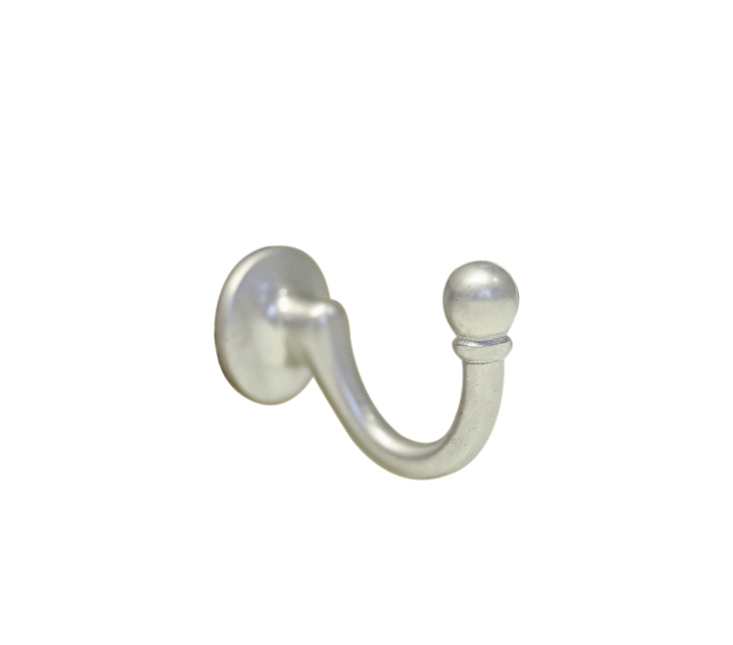 Pair of Ball End Tie - Back Hooks - Solid Screw Fixed Metal Hooks - Various Colour Finishings