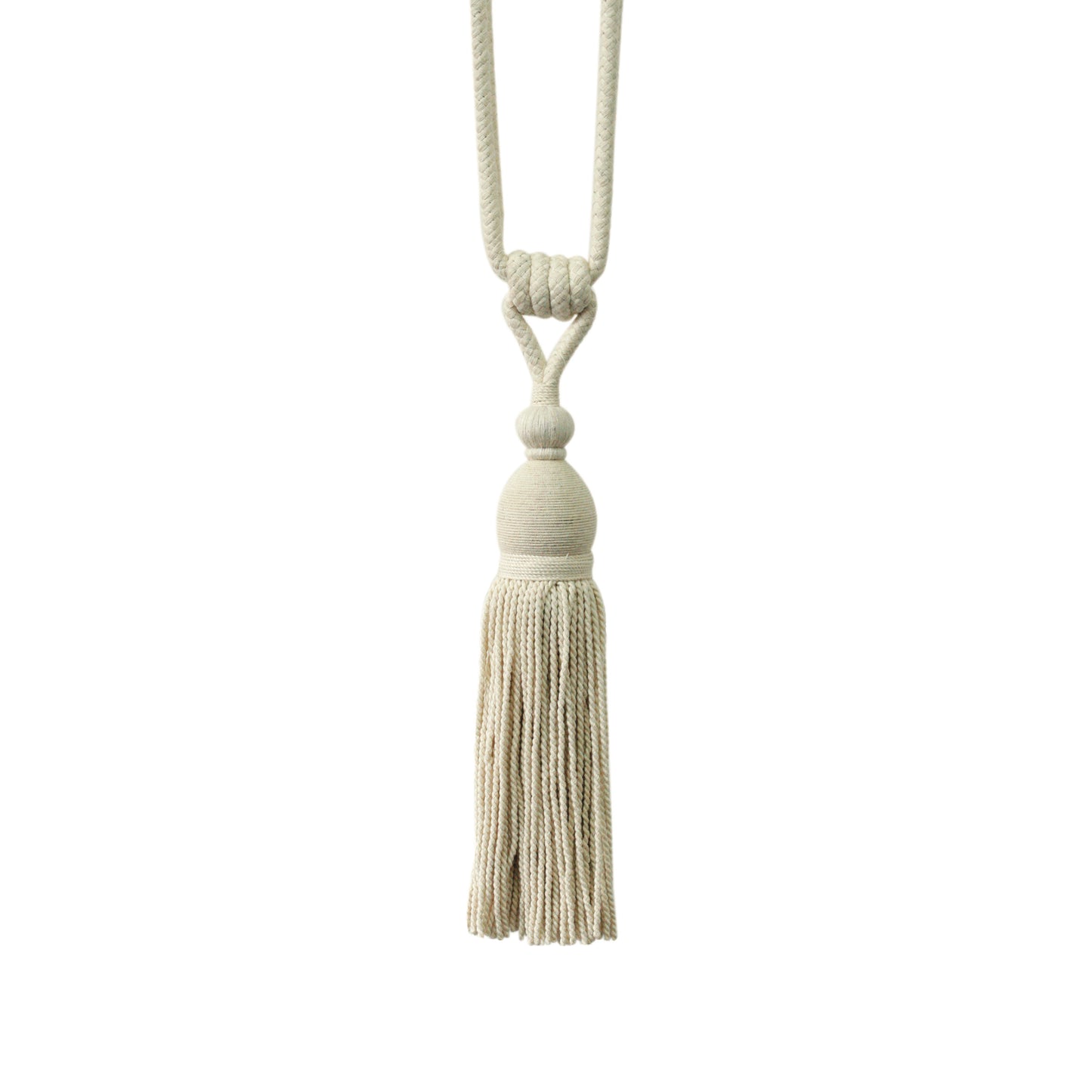 Pair of Kensington Tie Back Tassels - 900mm - Cotton & Jute Colours