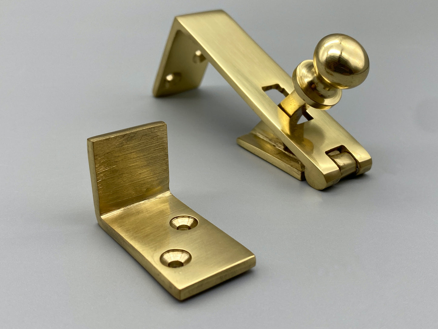 Solid Brass Counterflap Catch - 83mm
