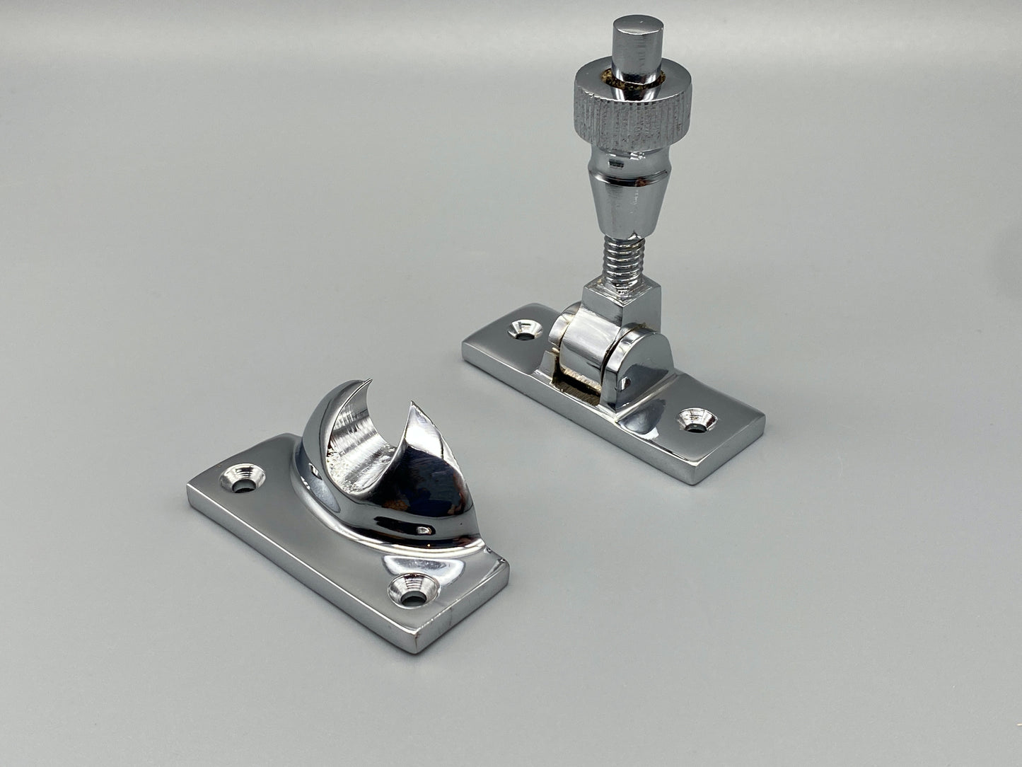 Chrome on Brass Sash Window Locks - Solid Brass Brighton Lock - Pack of 1
