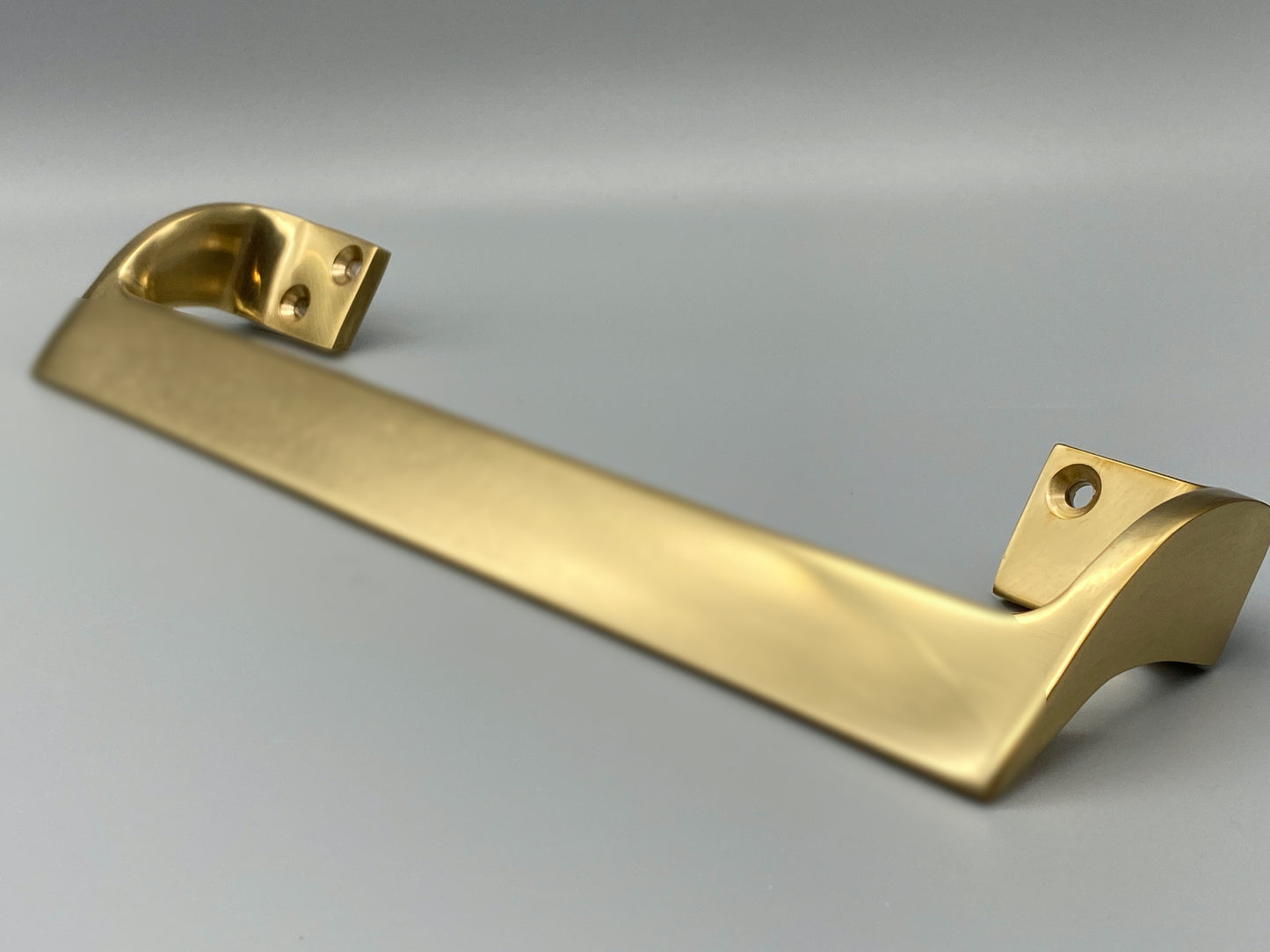 Heavy Solid Brass Door Pull Handles - 225mm