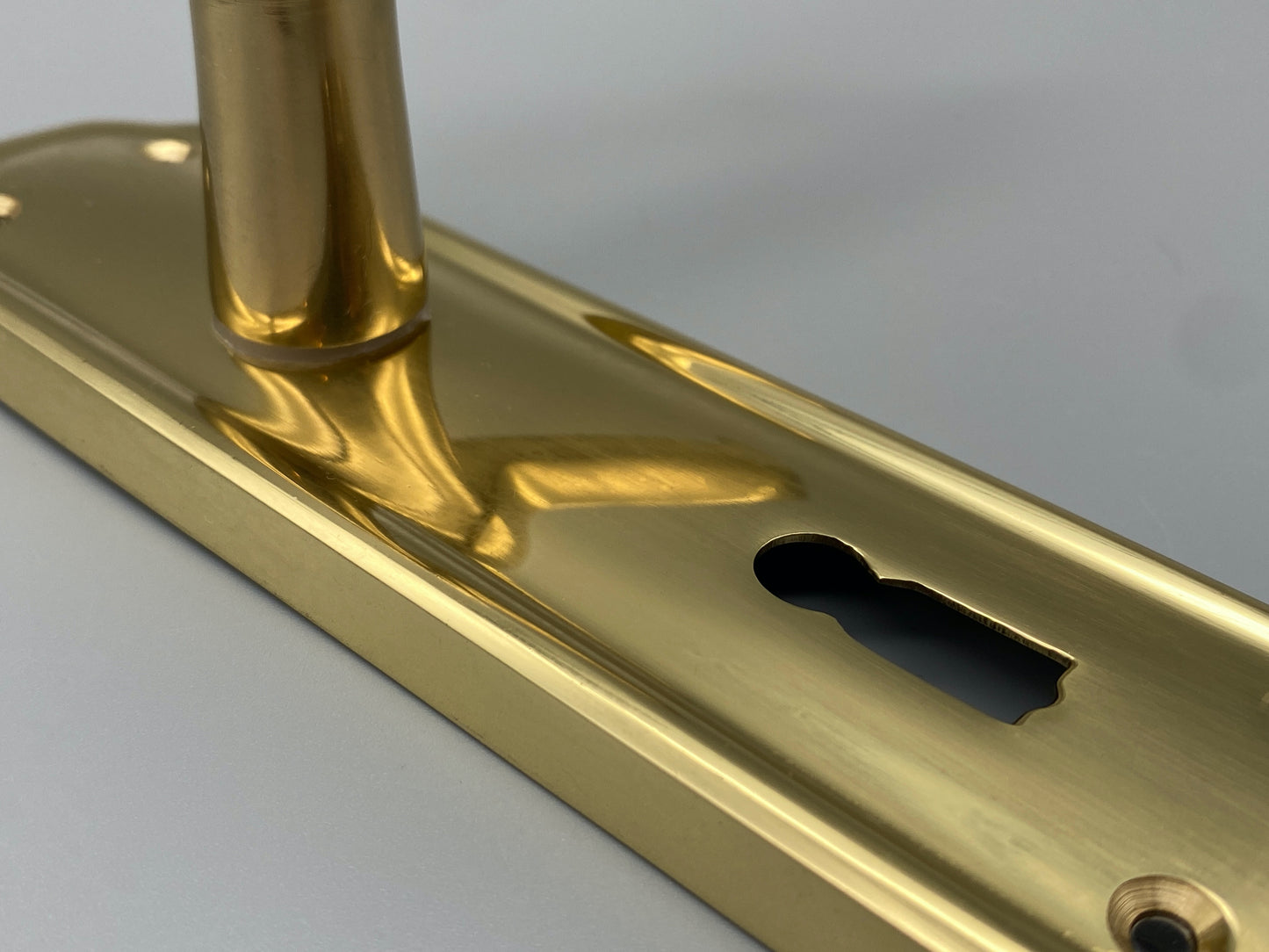 Solid Brass Brompton Style Door Lever Lock Handles - 170mm