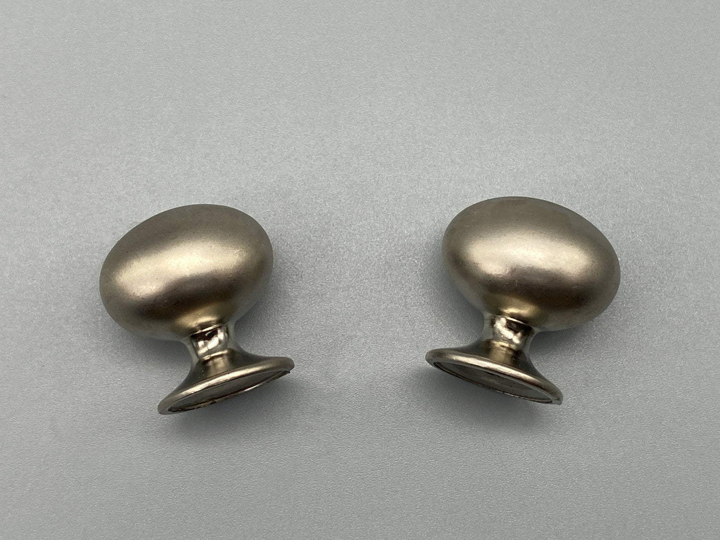 Oval Satin Knobs - 35mm Diameter - Pack of 1