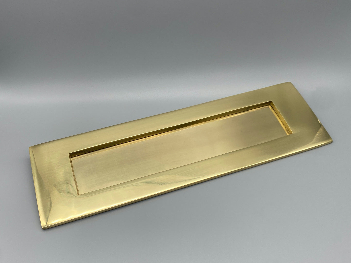 Solid Brass Victorian Letter Plate - 355mm x 115mm / (14" x 4 1⁄2")