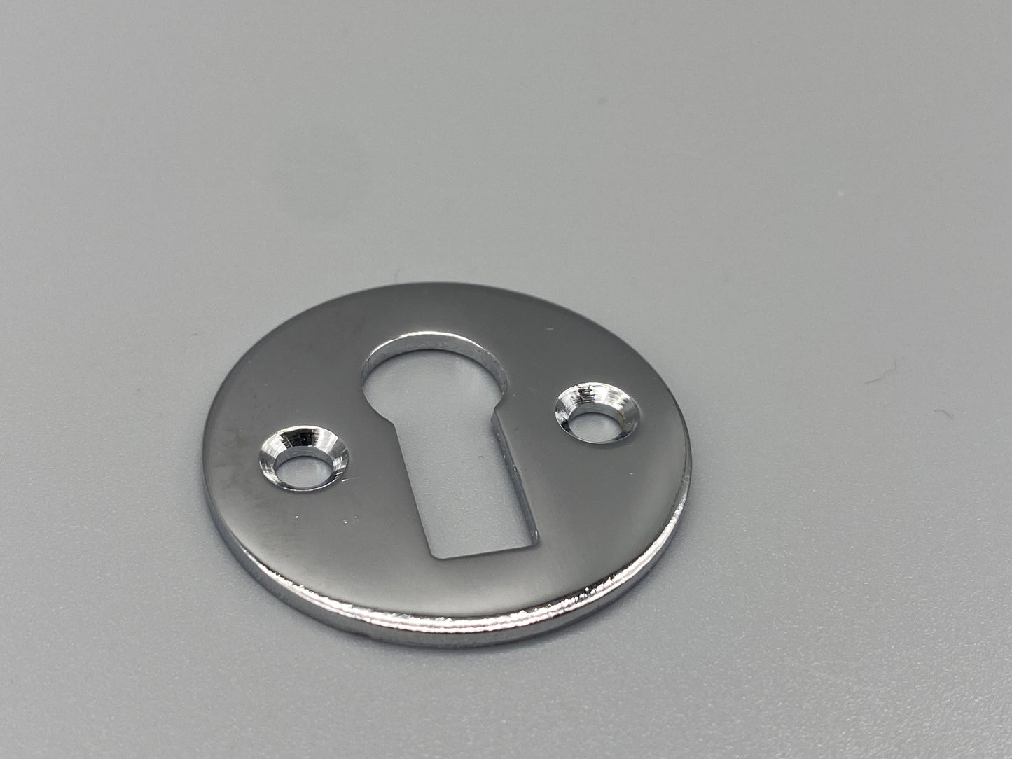 Open Chrome Escutcheons - 35mm