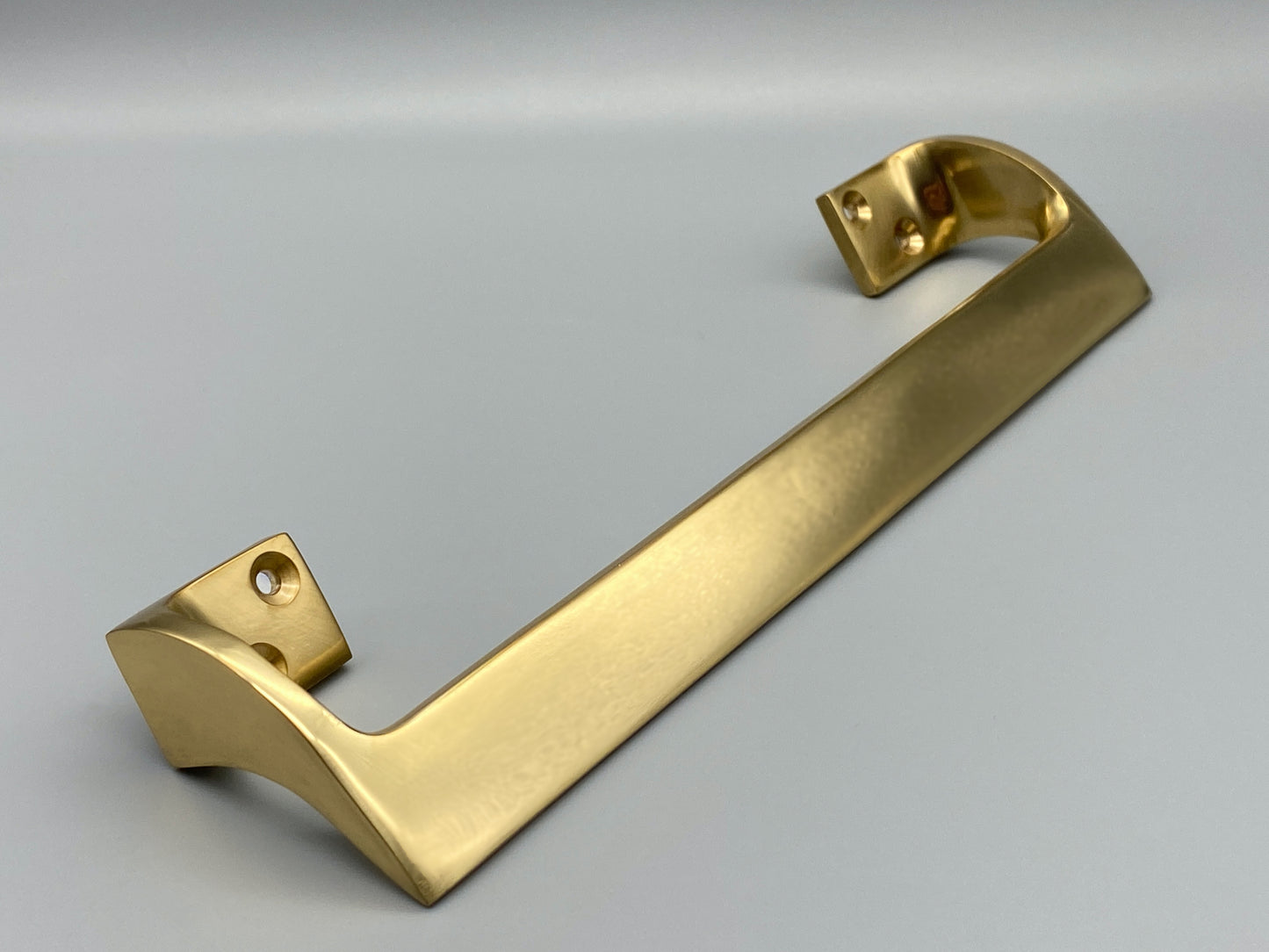 Heavy Solid Brass Door Pull Handles - 225mm