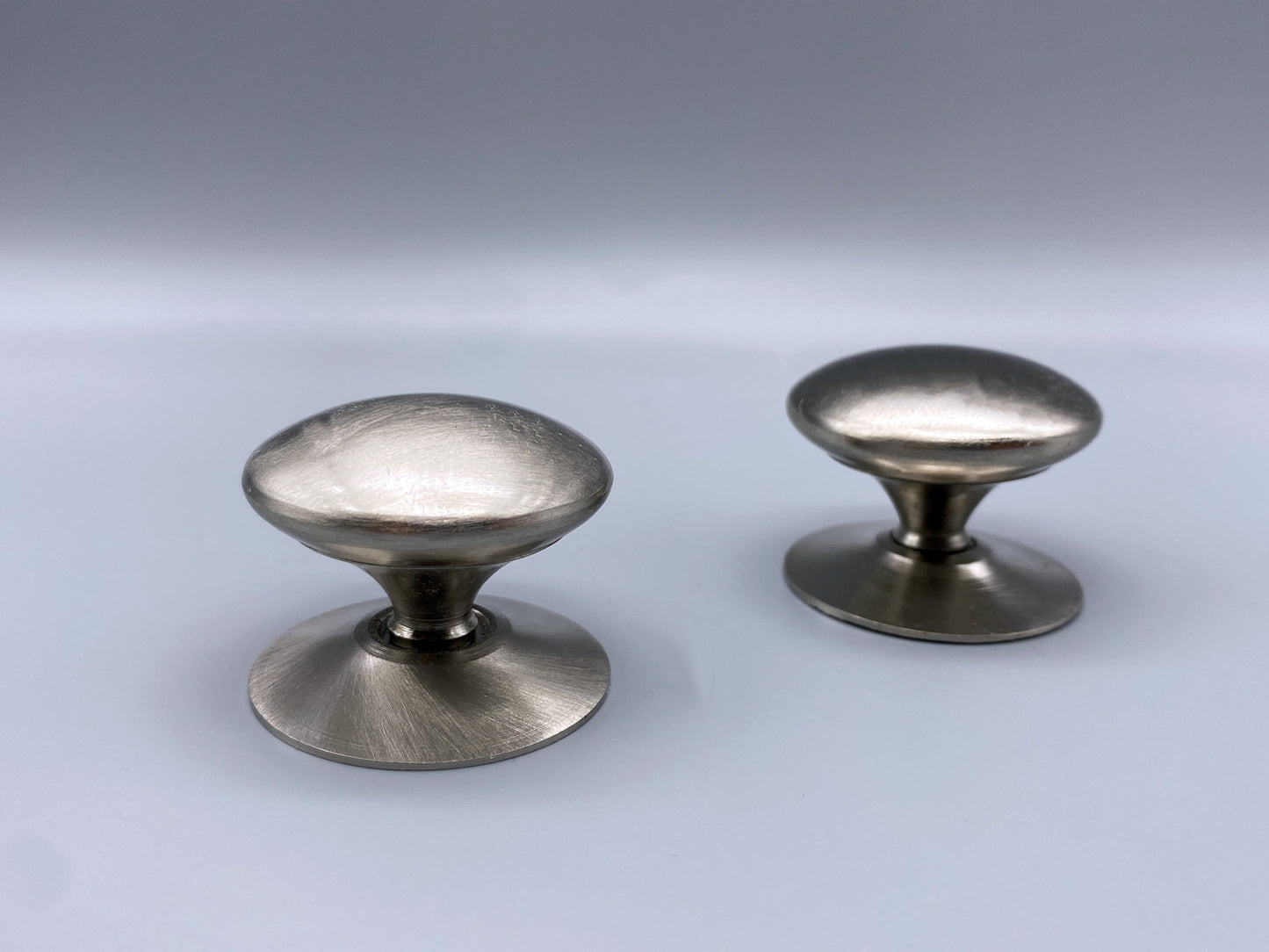 Brushed Silver Victorian Knobs - Sizes from 25mm - 38mm Diameter