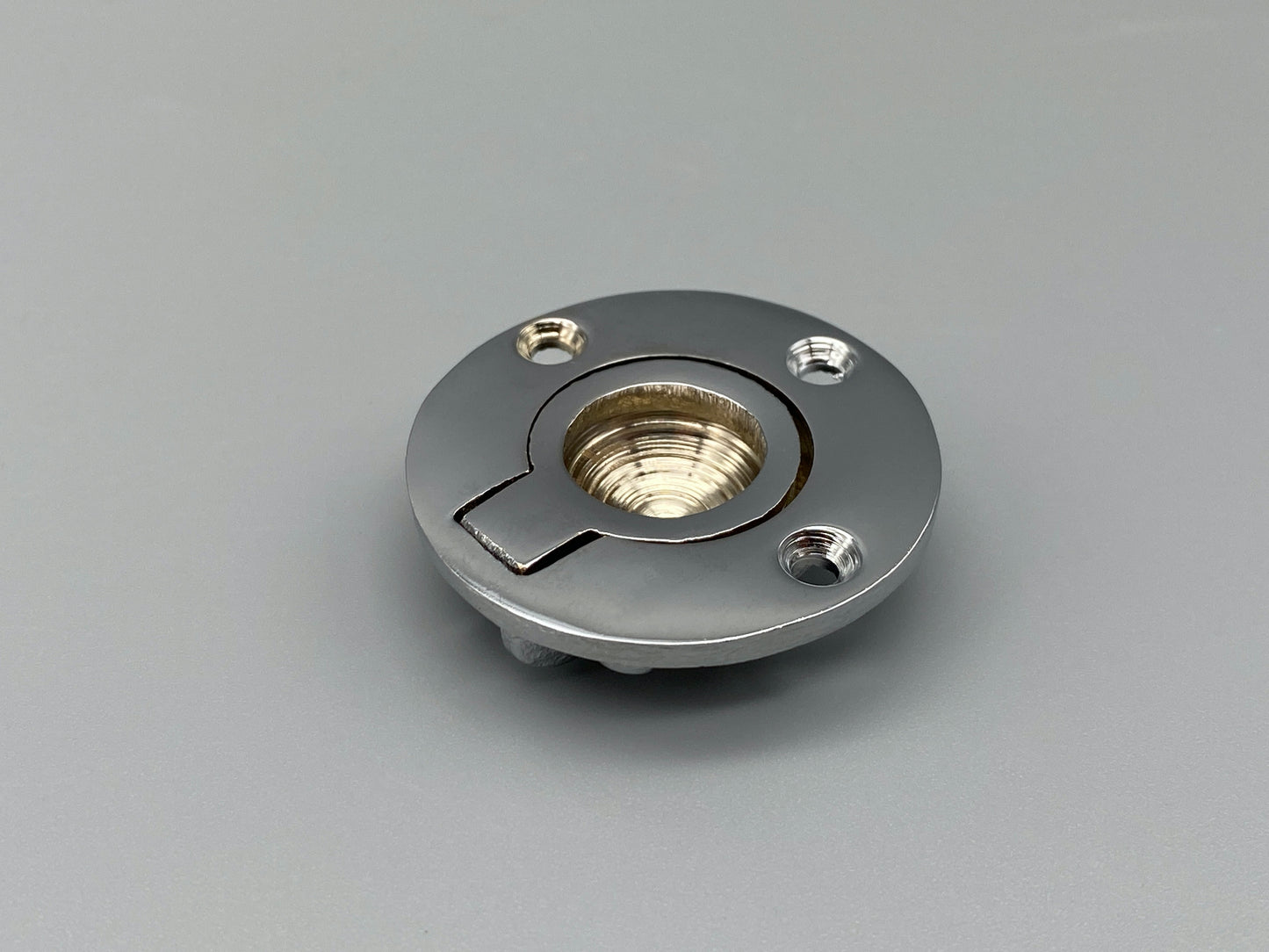 Round Chrome Flush Rings - Flush Drawer Rings - 38mm